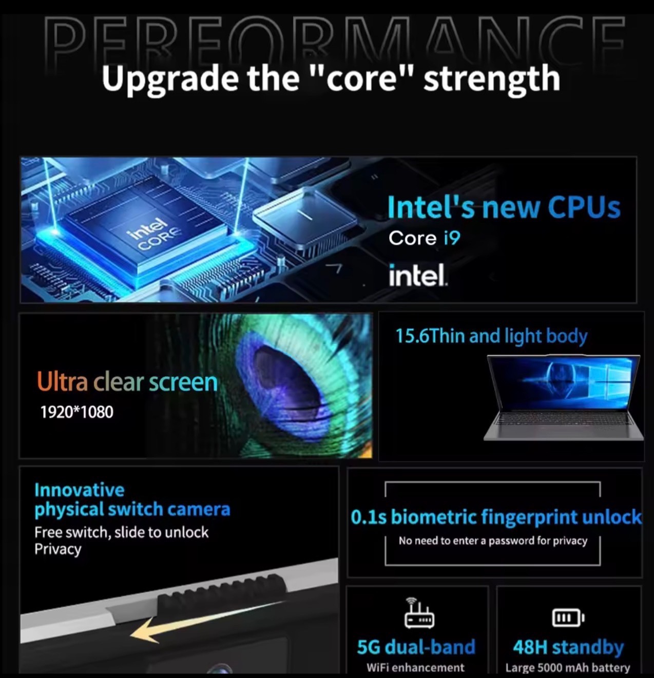 Xiaman Gaming Laptop intel Core i9-10980HK 1920*1080 IPS 15.6″ Full HD Notebook