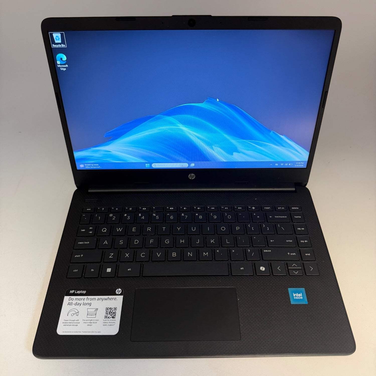 HP Laptop 14-DQ3210NR 14″ Celeron N4500 1.1GHz 4GB RAM 64GB SSD