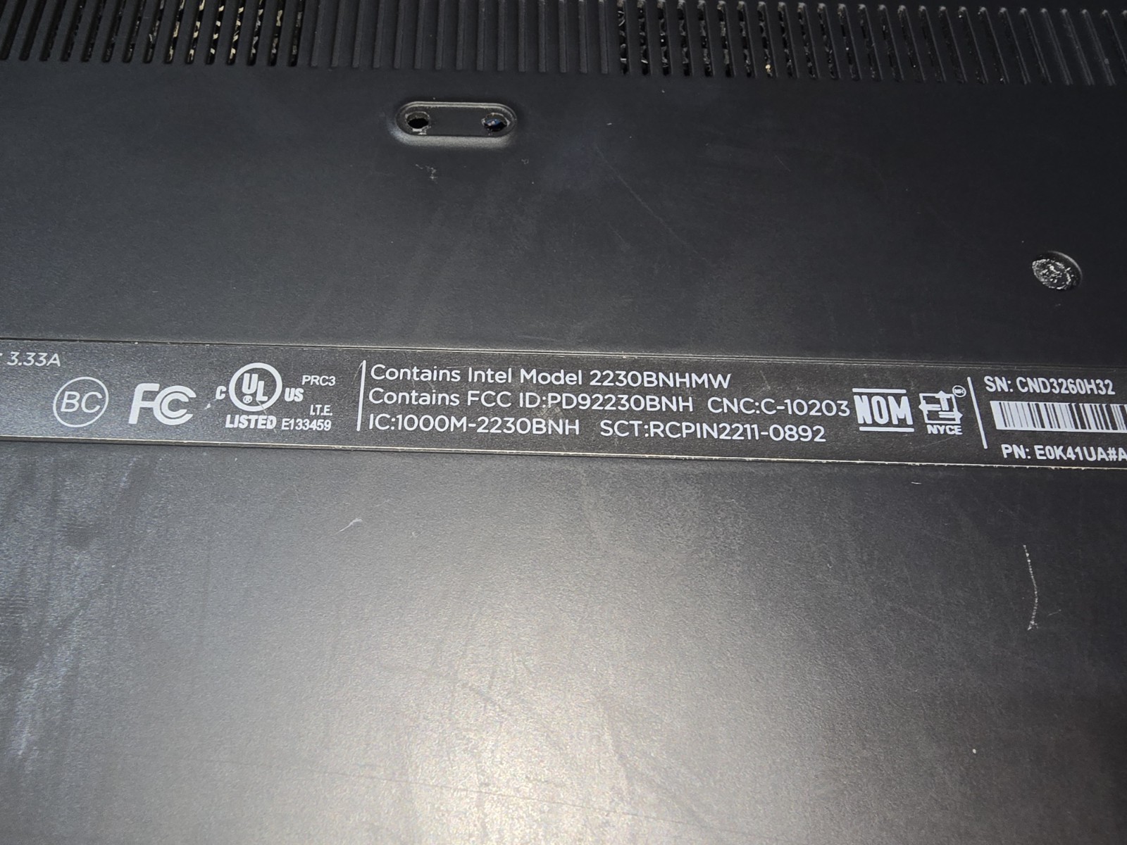 HP Envy Touchsmart Laptop Intel Core i5