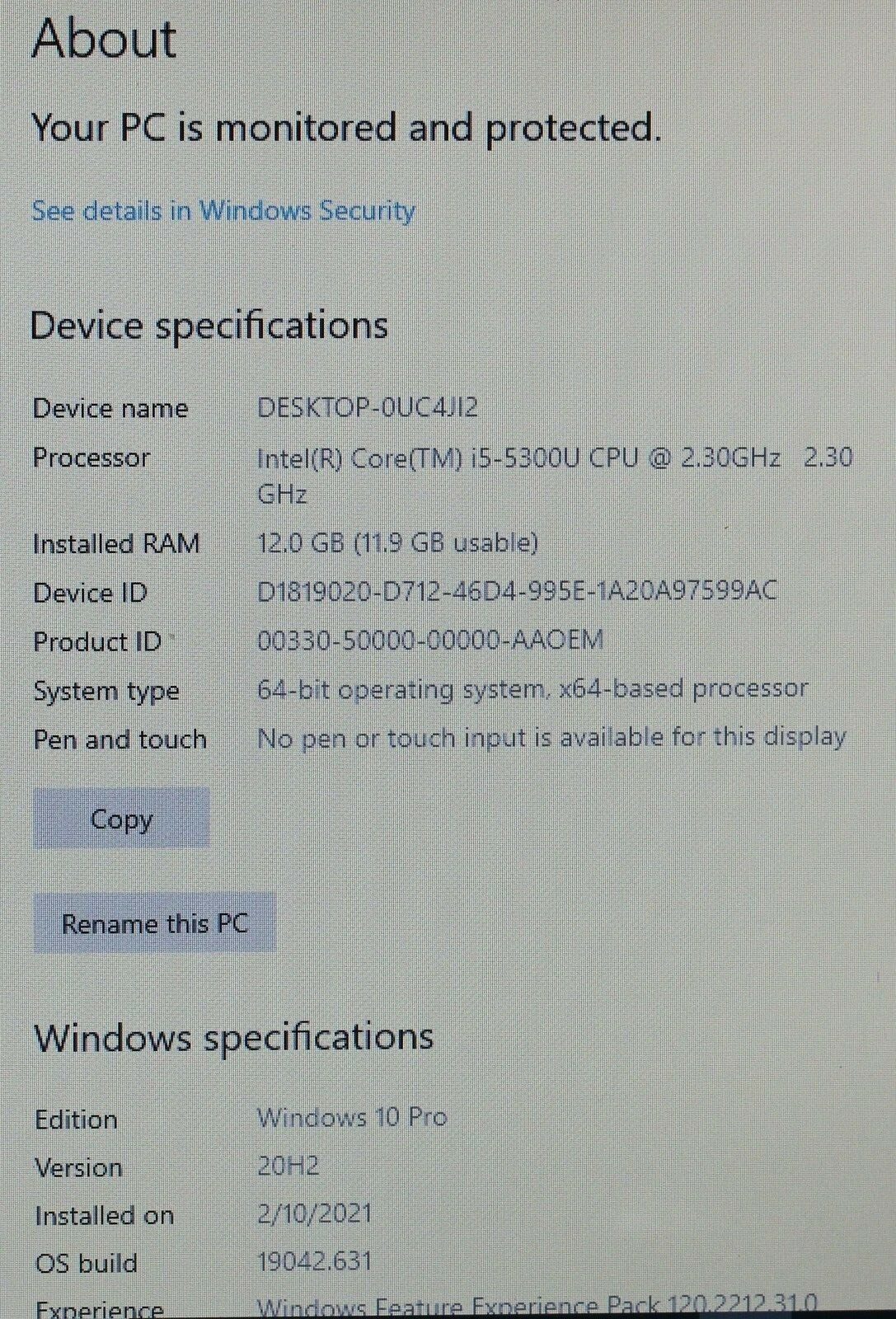 Dell Latitude E5550 Laptop with i5 CPU, 500 GB SSD, 12 GB RAM, Windows 10 Pro