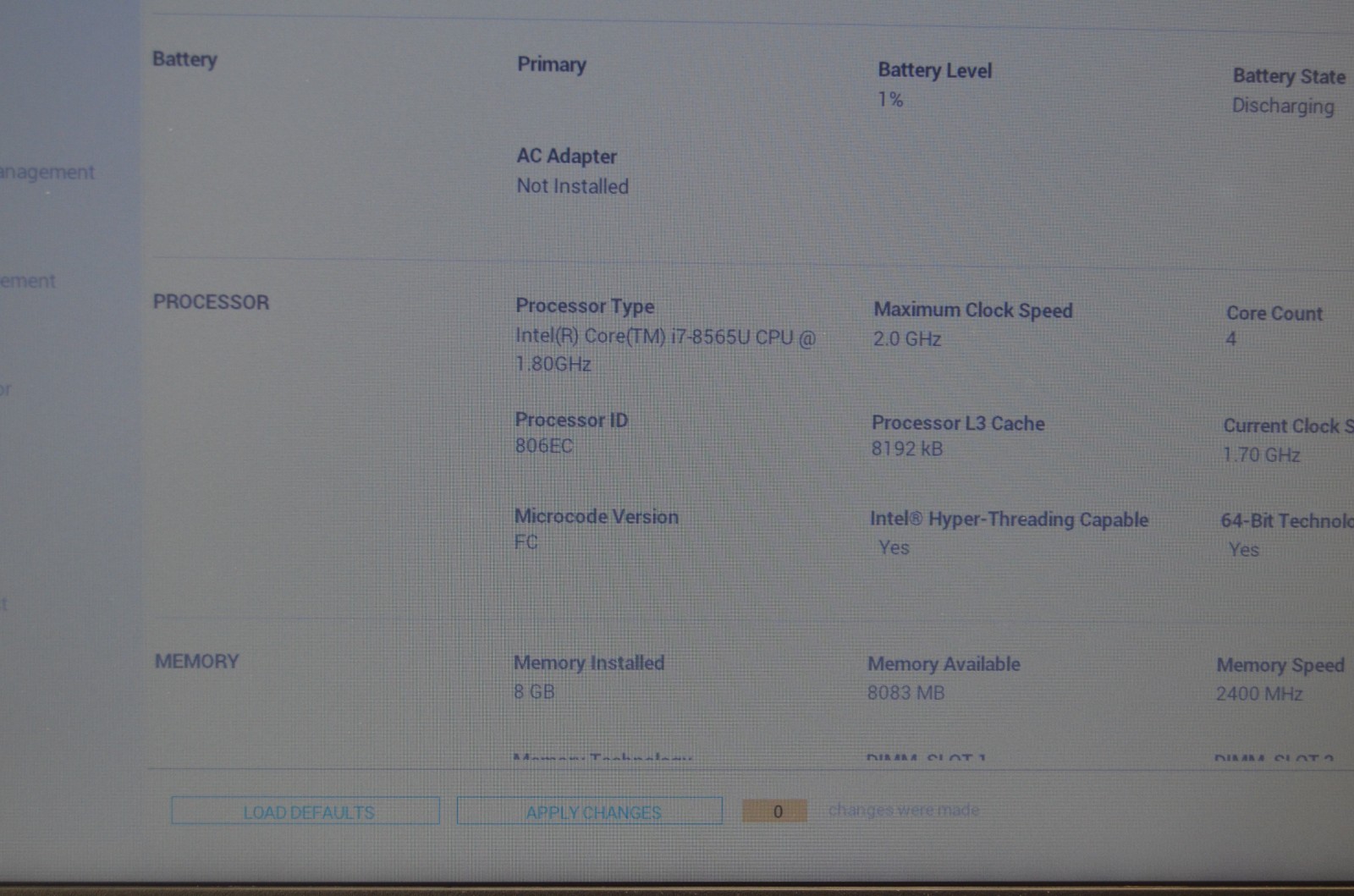 Dell Latitude 3500 15.6″ i7-8565U 1.80GHz 8GB Ram NO HDD/OS FOR PARTS READ
