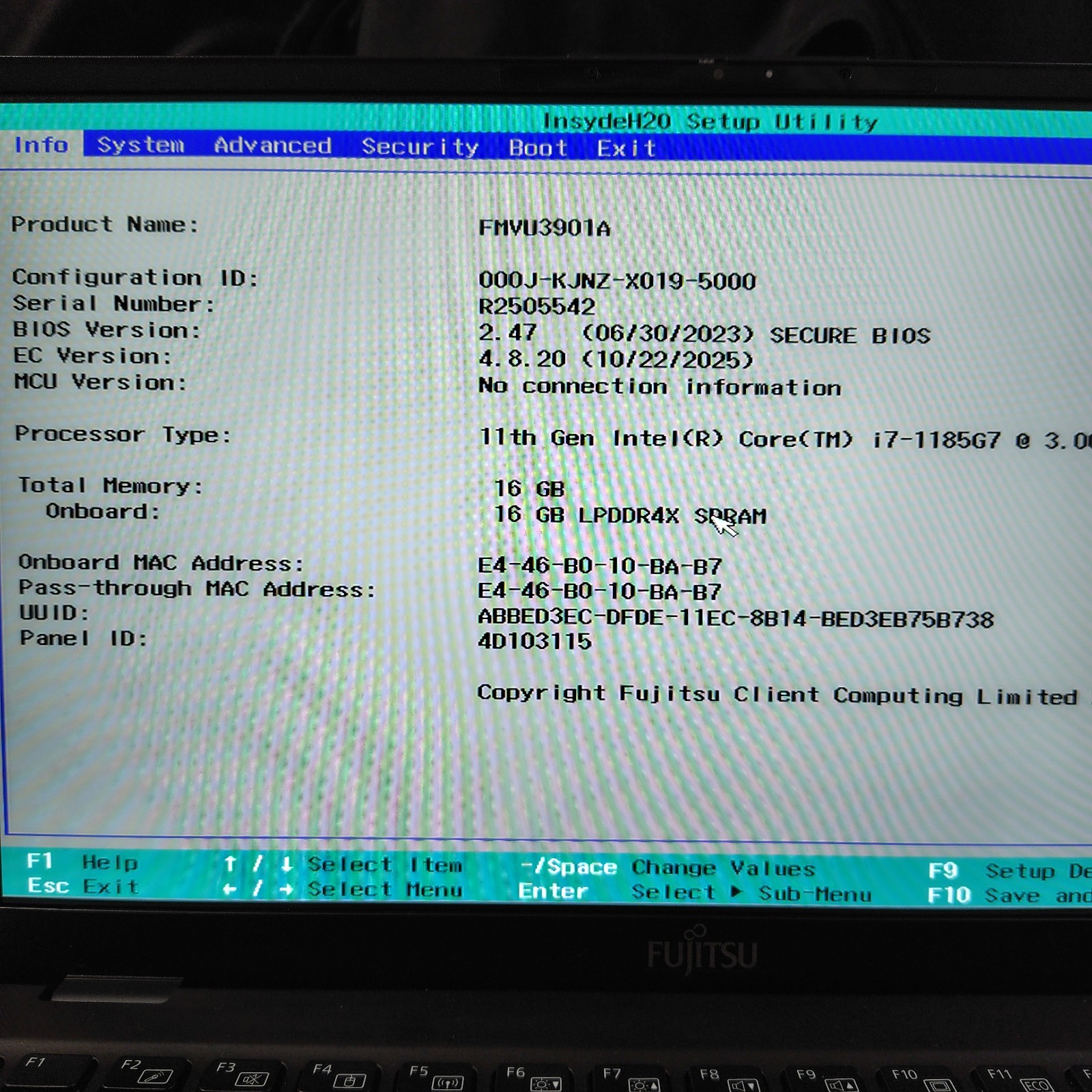 Fujitsu LIFEBOOK U9311/H i7-1185G7 16GB 512GB SSD 13.3″ FHD LTE Win11 ENG Tested