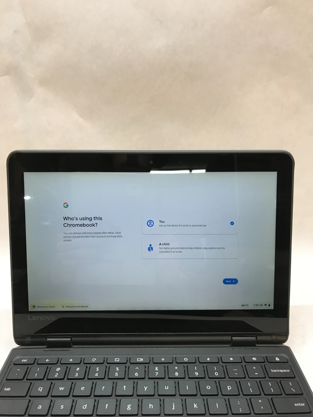 Lenovo Chromebook 300e 11″ Intel Celeron 4GB RAM 32GB eMMC Please READ DESC – DW