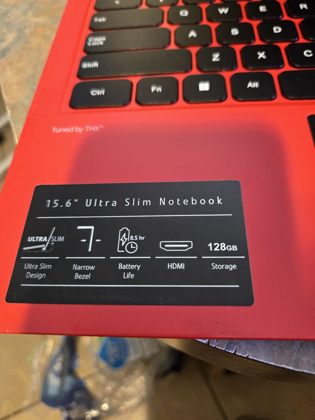 Gateway 15.6″ Ultra Slim Notebook Red 128GB SSD HDMI Laptop