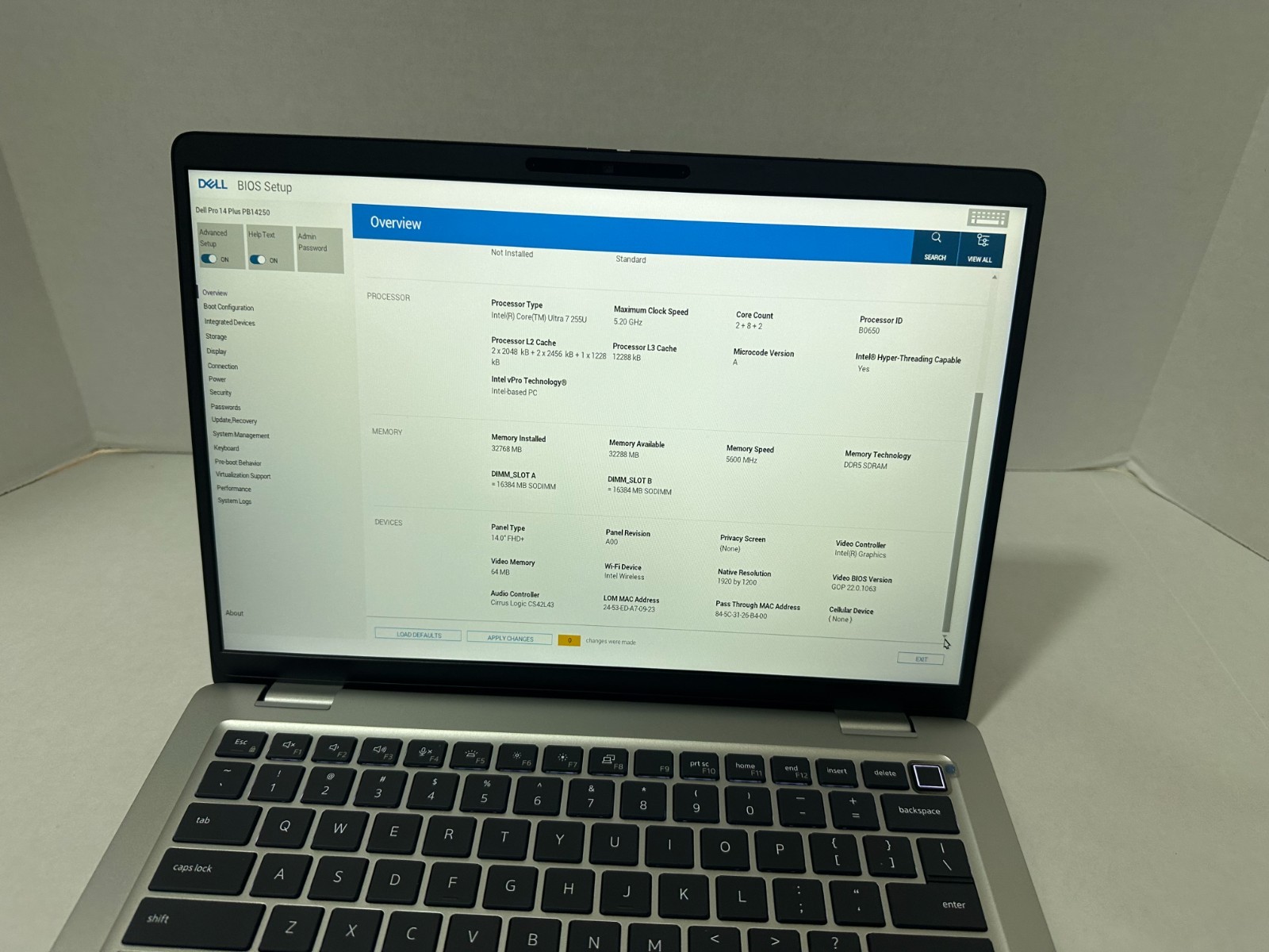 Dell Pro 14 PC14250 14″ Core Ultra 7 255U 2.0GHz 32GB RAM 512GB SSD