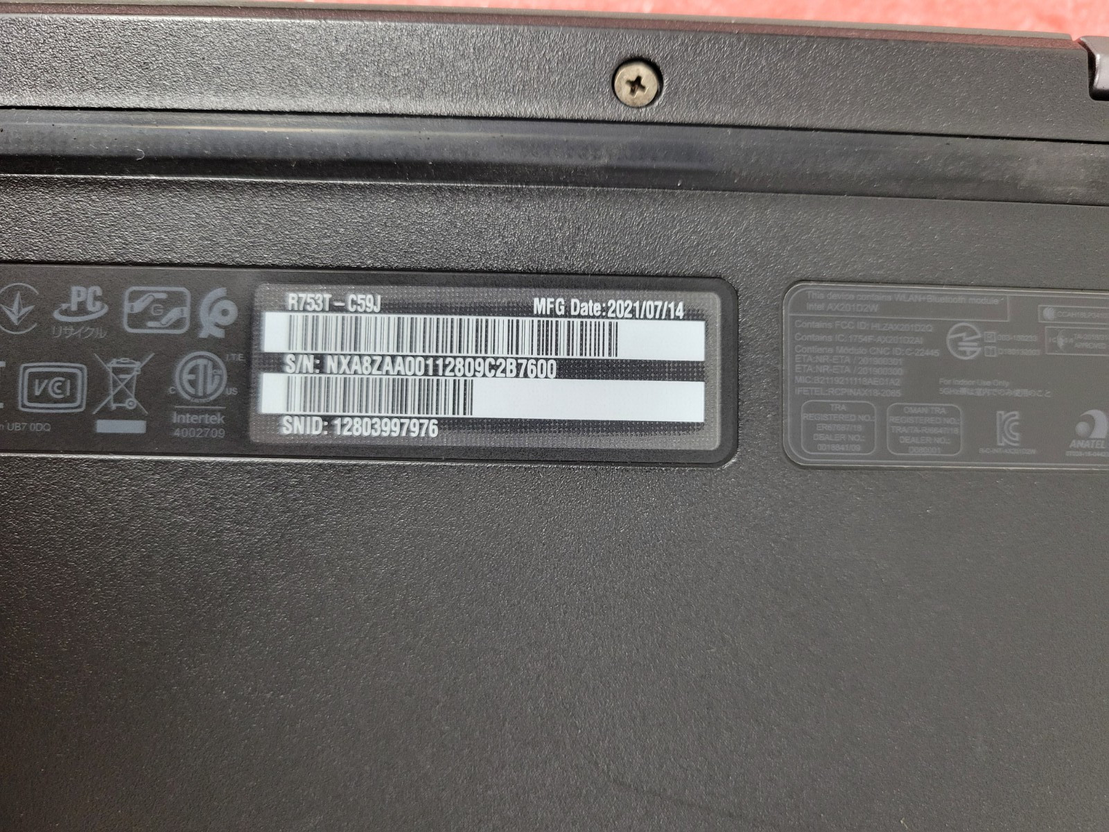 5x Acer Chromebook Spin 511 Intel Celeron N4500 4GB RAM 32GB SSD | C896DS