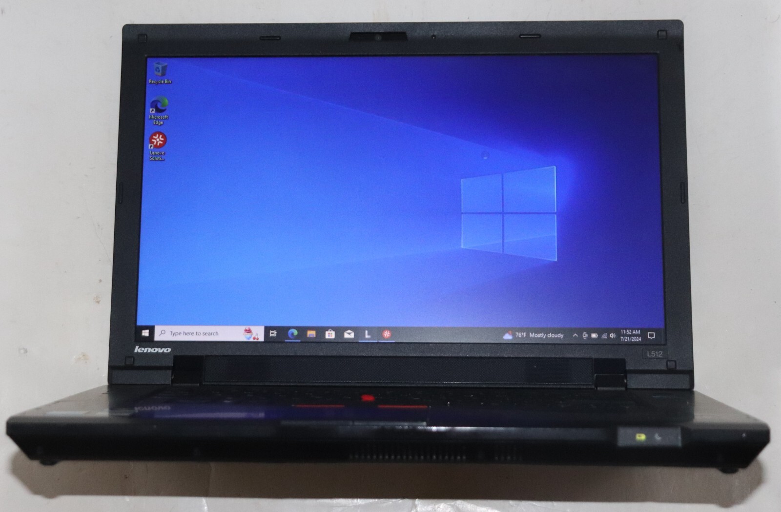 Lenovo ThinkPad L512(i3,128GBSSD, 2.40GHz, 6GB, WIN.10 PROF, WIFI READY)Webcam