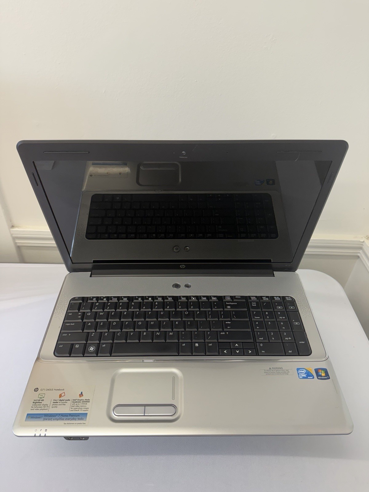 HP Notebook G71-340US Laptop – Good Screen – Intel Duo T6600 – Read Des