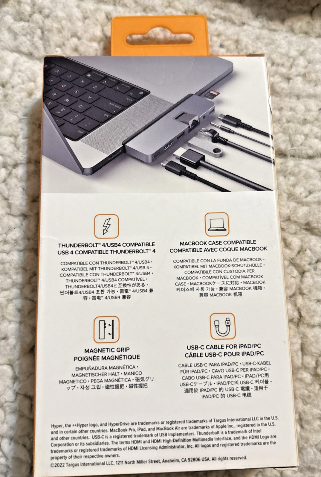 HyperDrive DUO 7-in-2 USB-C Hub for Apple MacBook Pro/Air Space Gray New in Box