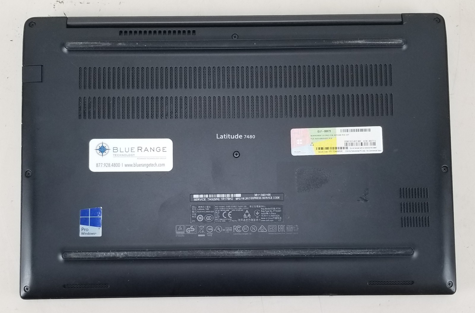 Dell Latitude 7480 Core i5-6300U 14” 2.4GHz 8GB 256GB SSD Windows 11 Pro BAD BA