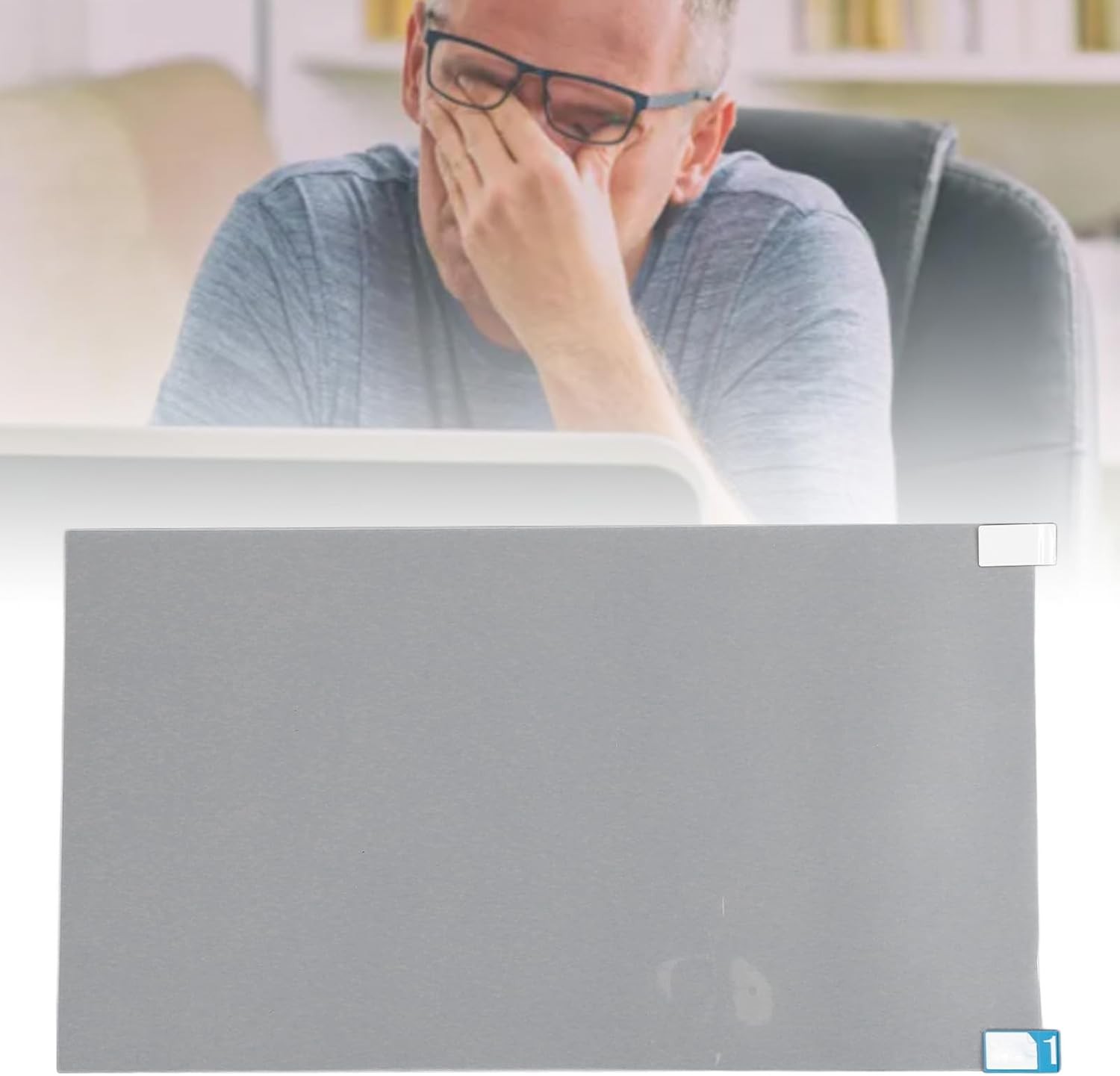 24 Inch Computer Screen Filter, 16:9 Blue Light Blocking Screen Protector Panel