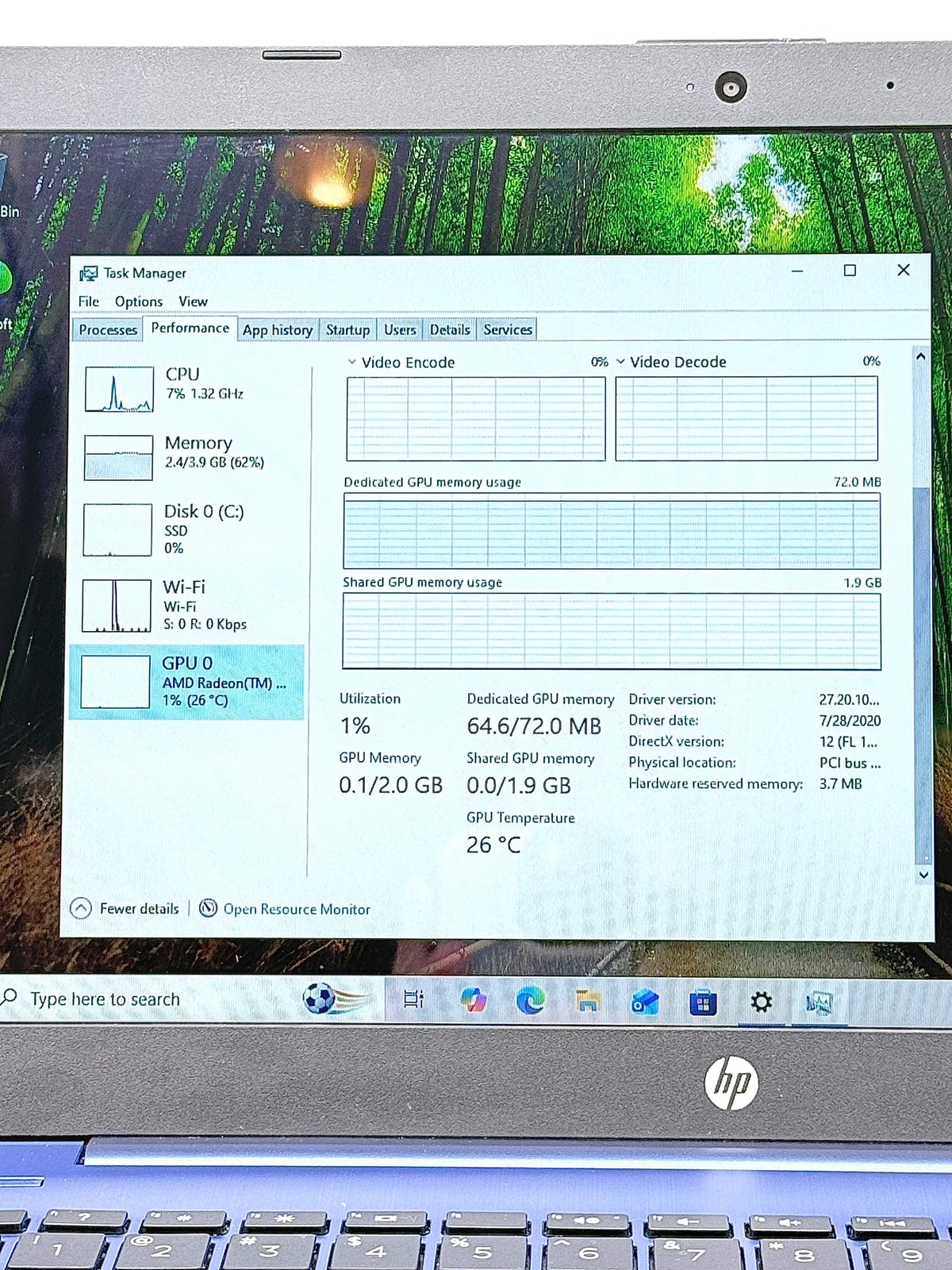 HP 14-DS0036NR 14″ Laptop 4GB RAM 64GB HDD Blue