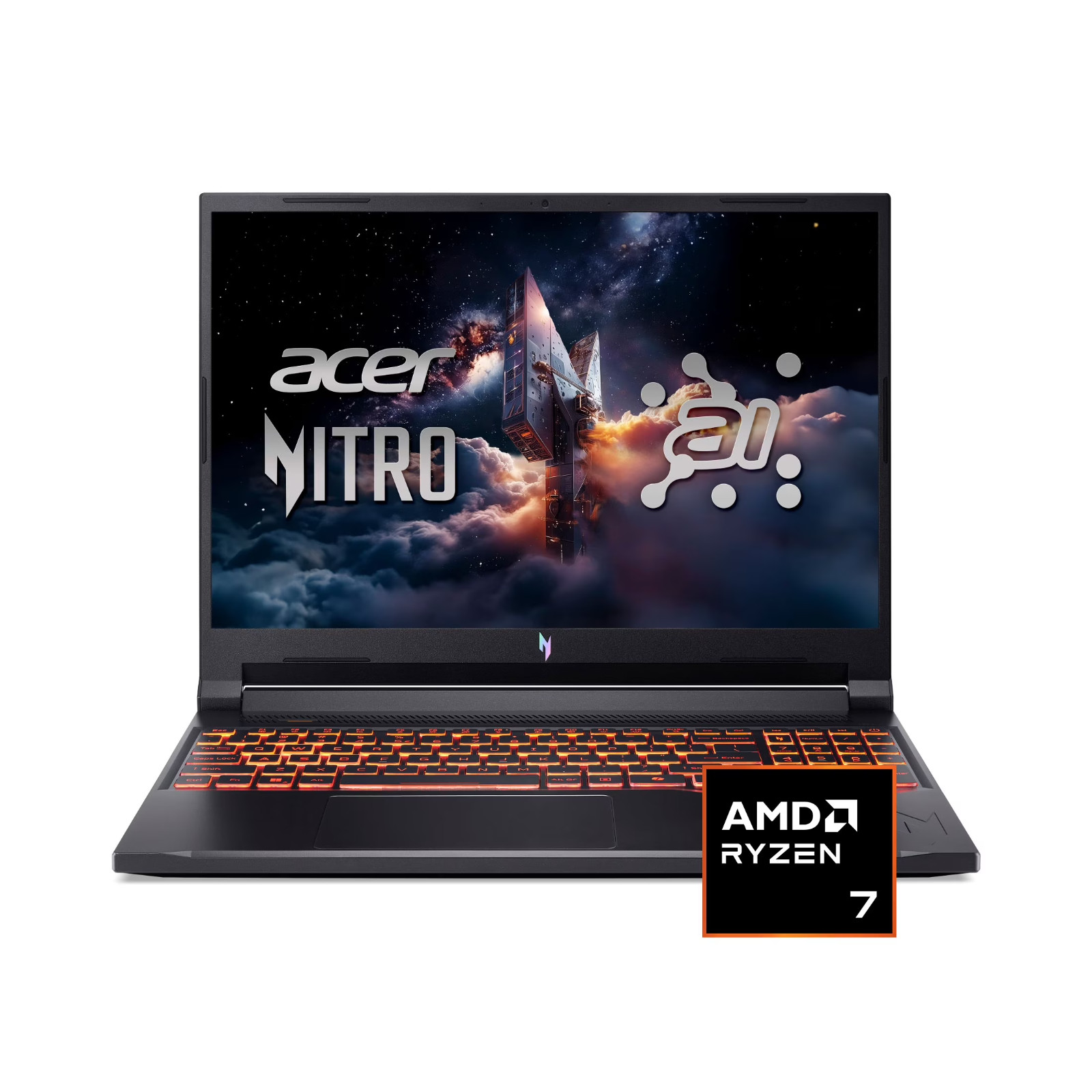 Acer Nitro V 16 ANV16-42-R96P Ryzen7 16GB RAM 512GB SSD 16″ 180Hz RTX5050 Black