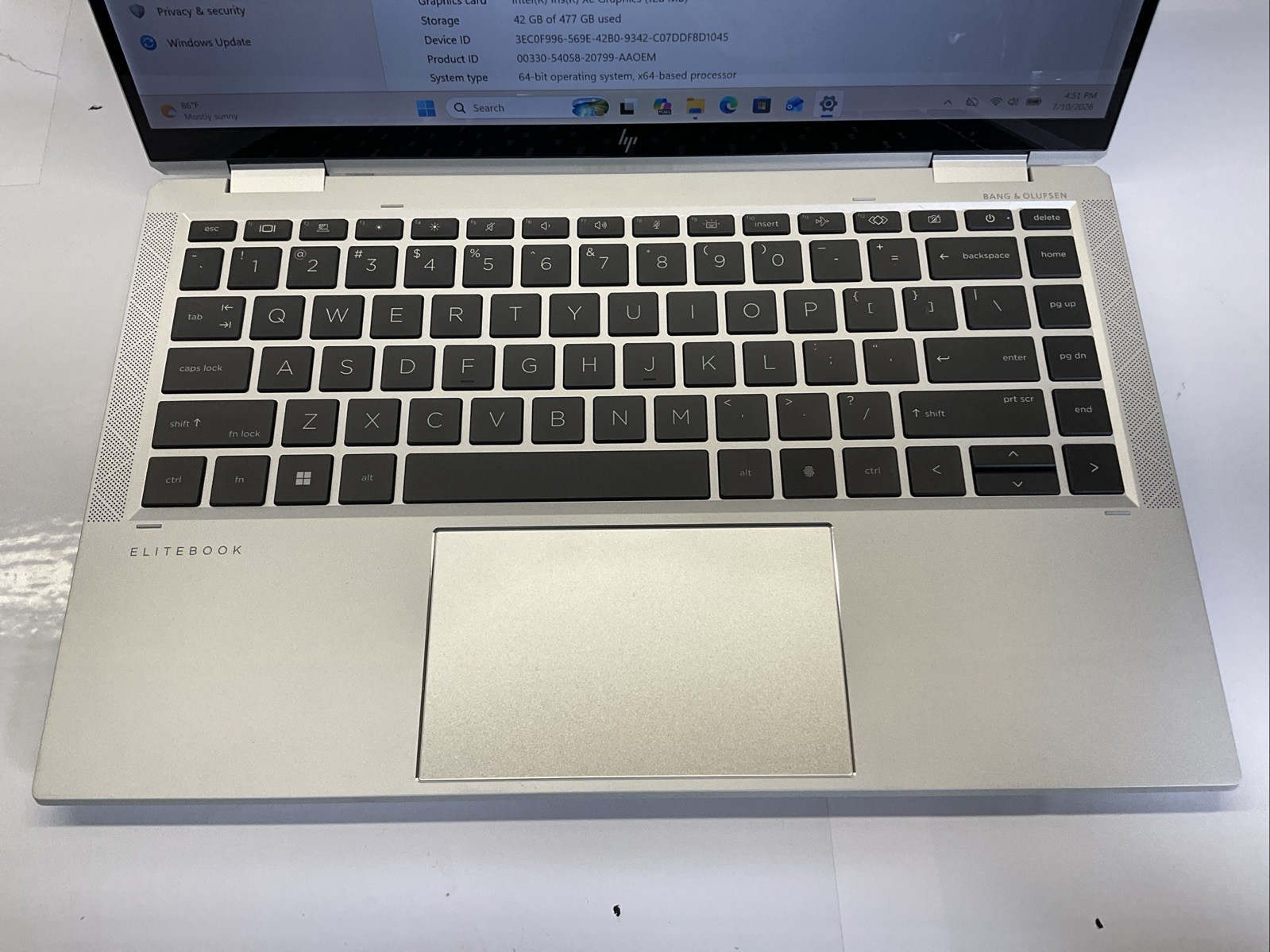 HP EliteBook x360 1040 G8 i7-11th Gen 16GB RAM 512GB SSD Touch W11 Pro AC