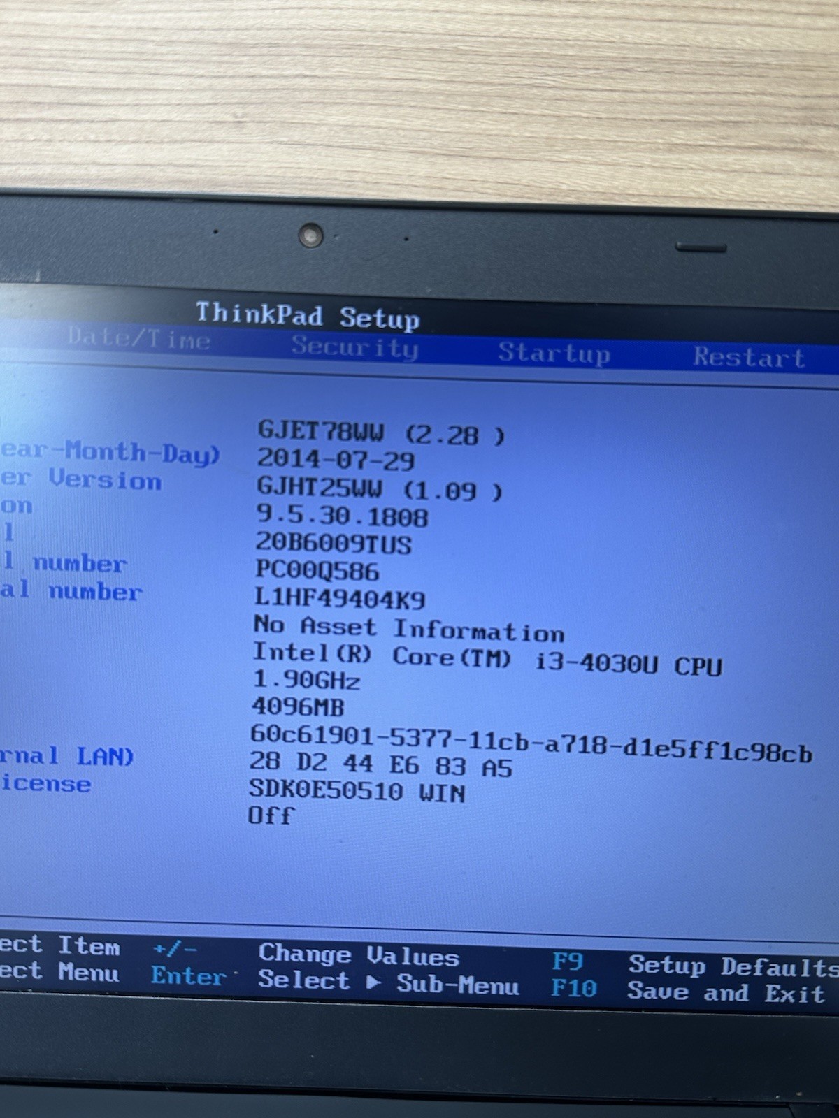 Lenovo ThinkPad T440 i3-4030U 4GB RAM 500gb HDD 14″ (for Parts Or Repair)