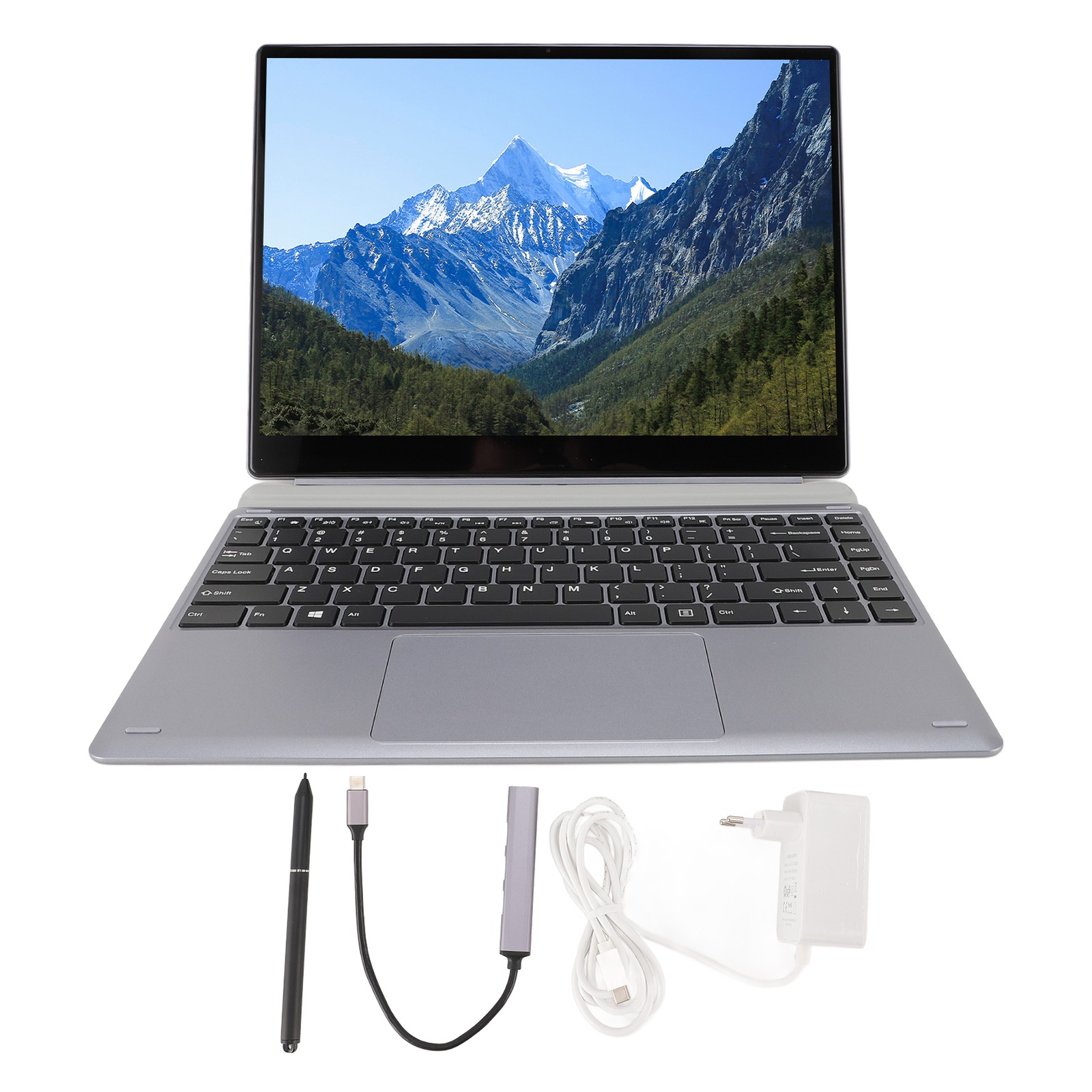 14.1 2-in-1 Touch Screen Laptop 12GB 512GB WiFi BT4.2 With Keyboard Stylus EU