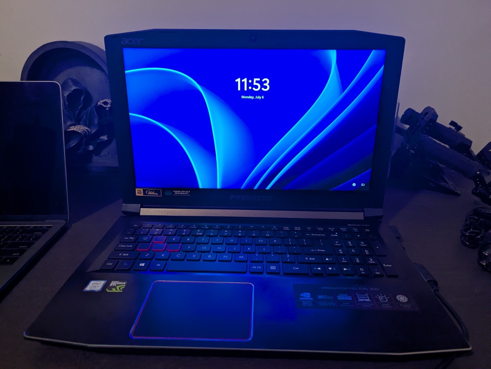 Acer Predator Helios 300 Laptop Nvidia GeForce GTX 1060 Backlit Keyboard