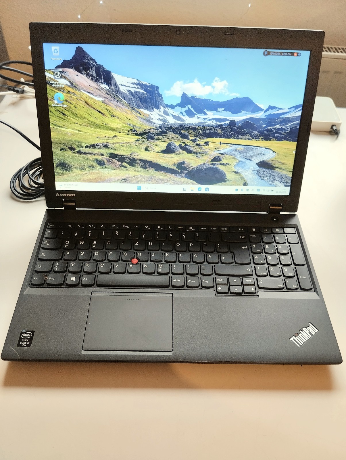Lenovo ThinkPad L540 – Intel I5 2(4)x2.60GHz – 8GB RAM