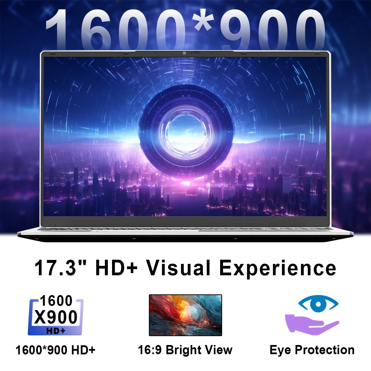 Laptop 16GB RAM 512GB SSD 17.3″ Intel Celeron N5095 Backlit KB Win11 Pro(Used)