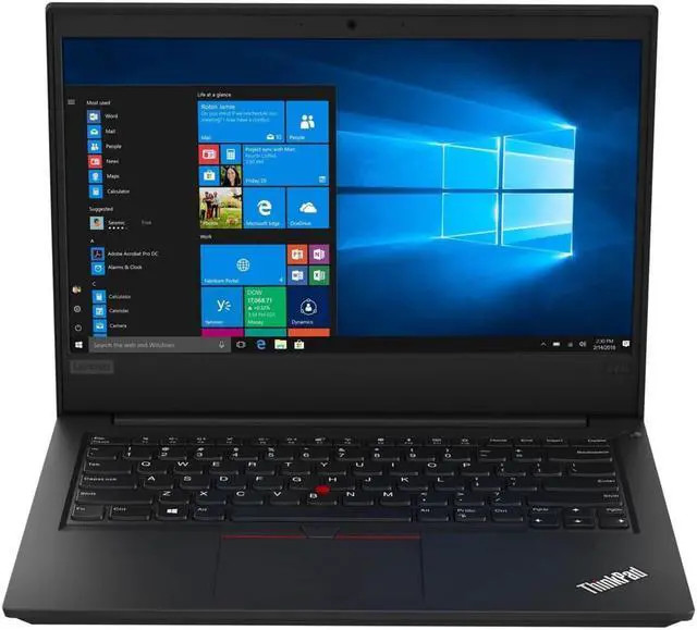 Lenovo ThinkPad E490 14 in Core i3-8145U 8GB RAM 128GB SSD WIN10 Pro BLACK
