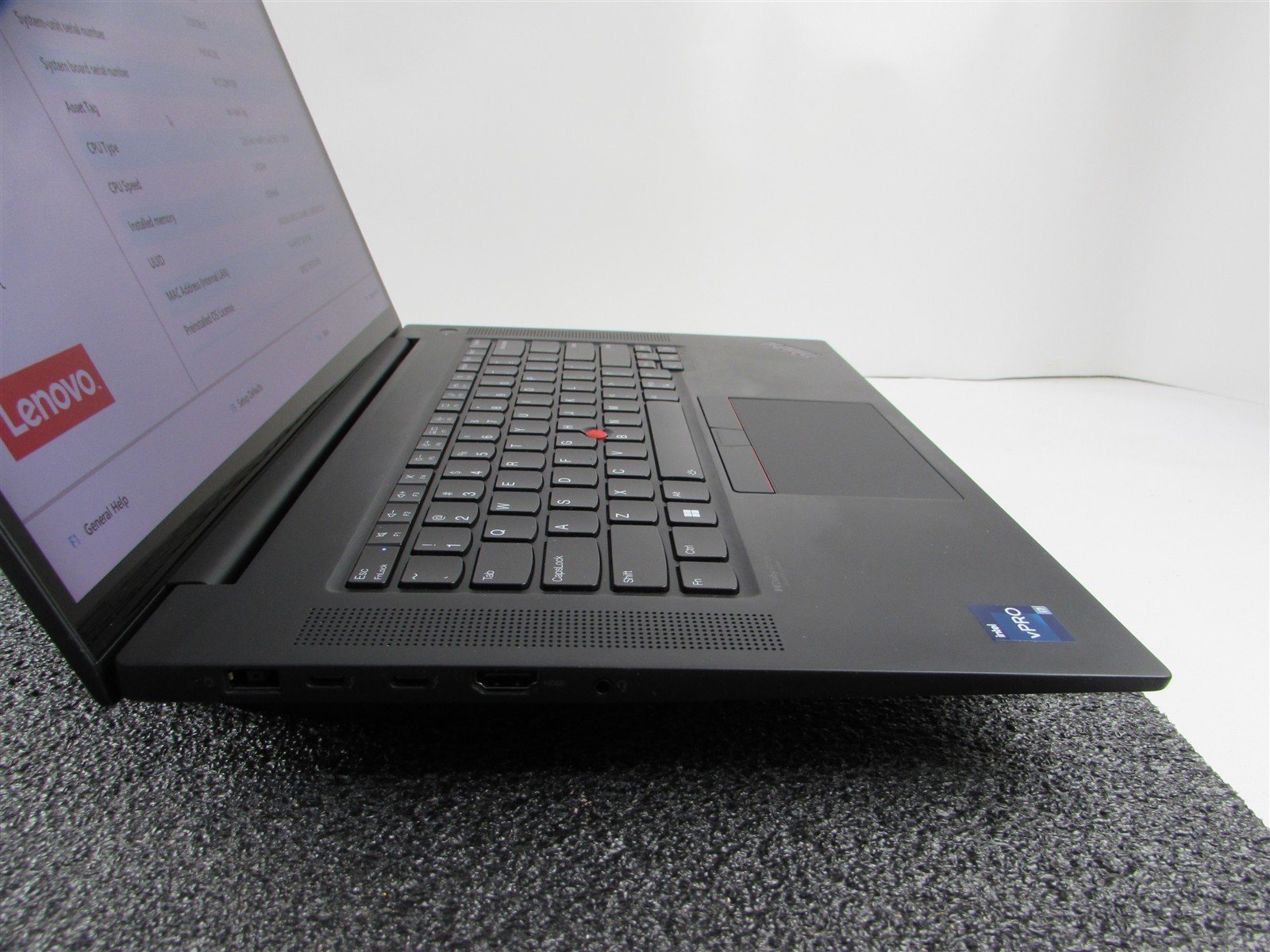 LENOVO THINKPAD P1 (GEN 5) 4K TOUCH I7-12800H 512GB 16GB RAM RTX A1000 WIN 11