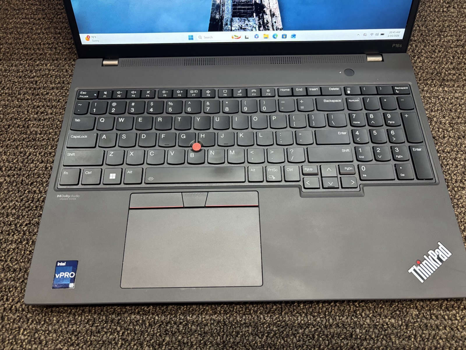 Lenovo ThinkPad P16s Gen 1 16” i7-1260P | 48GB RAM | 1TB SSD | Win 11 Pro