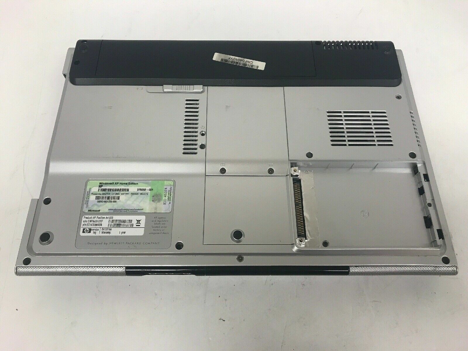 HP PAVILION ENTERTAINMENT NOTEBOOK SPECIAL EDITION DV1000 LAPTOP *FOR PARTS*