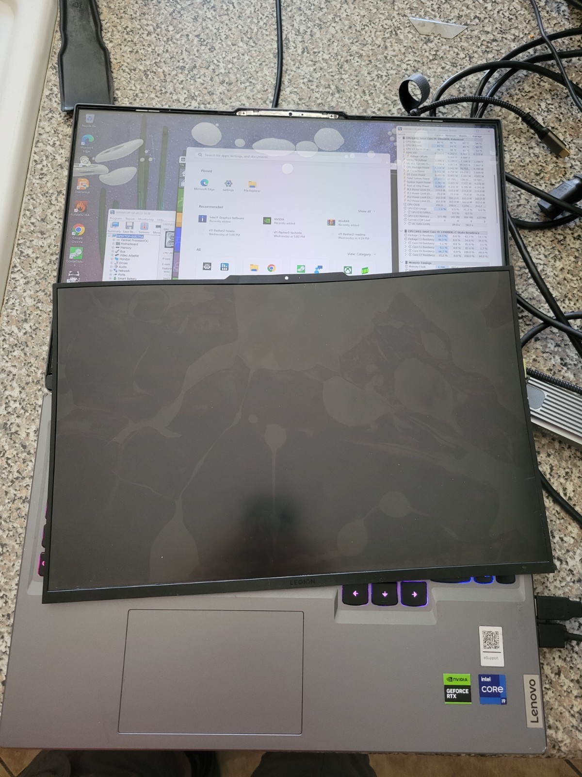 MOTHERBOARD Only: Legion 5 16IRX9 i9-14900HX RTX4070 Gaming Laptop Parts Out