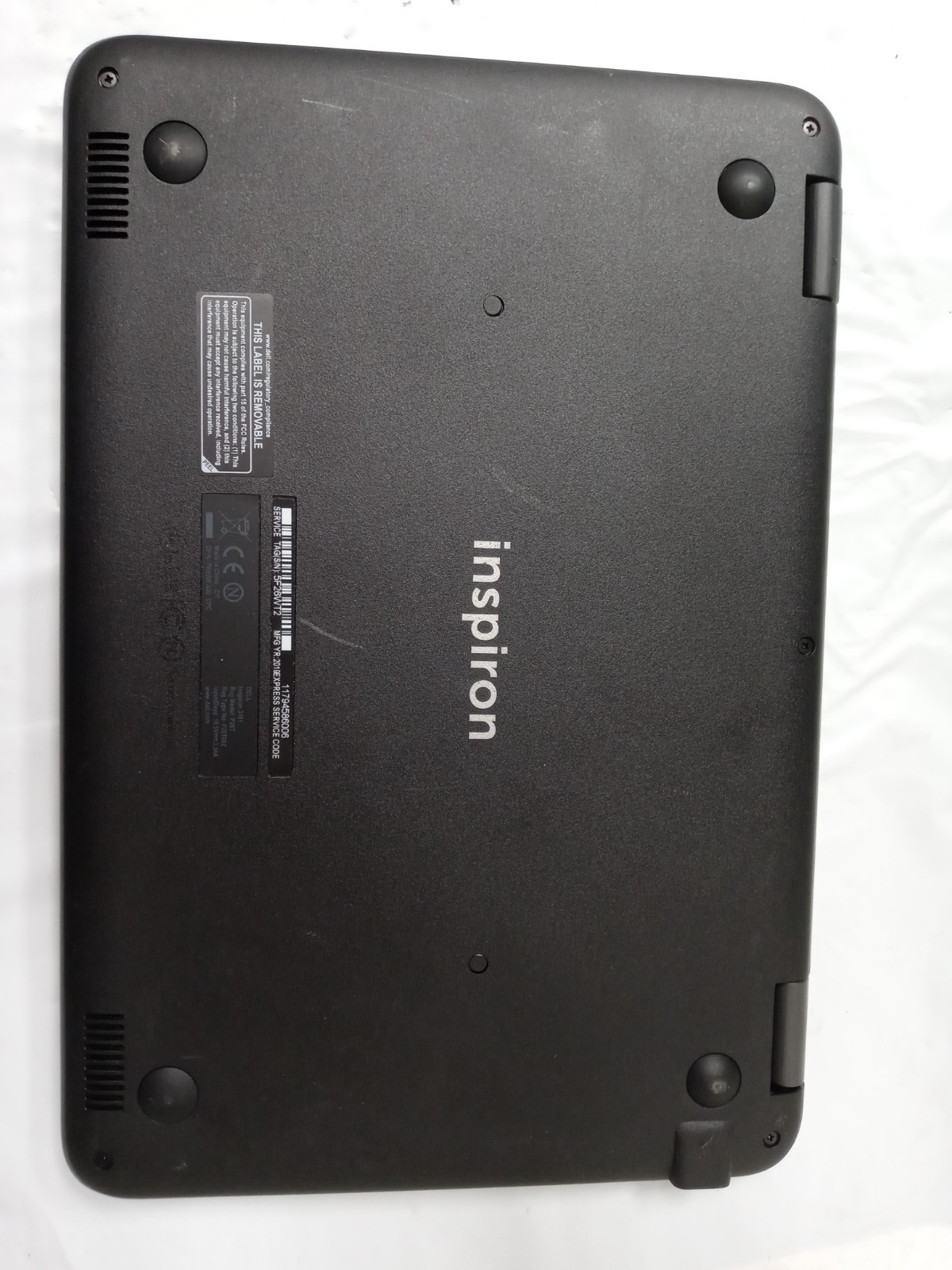 Dell Inspiron 3181 11.6″ Celeron N3060 1.60 GHz 4 GB RAM 16 GB HDD No AC – READ