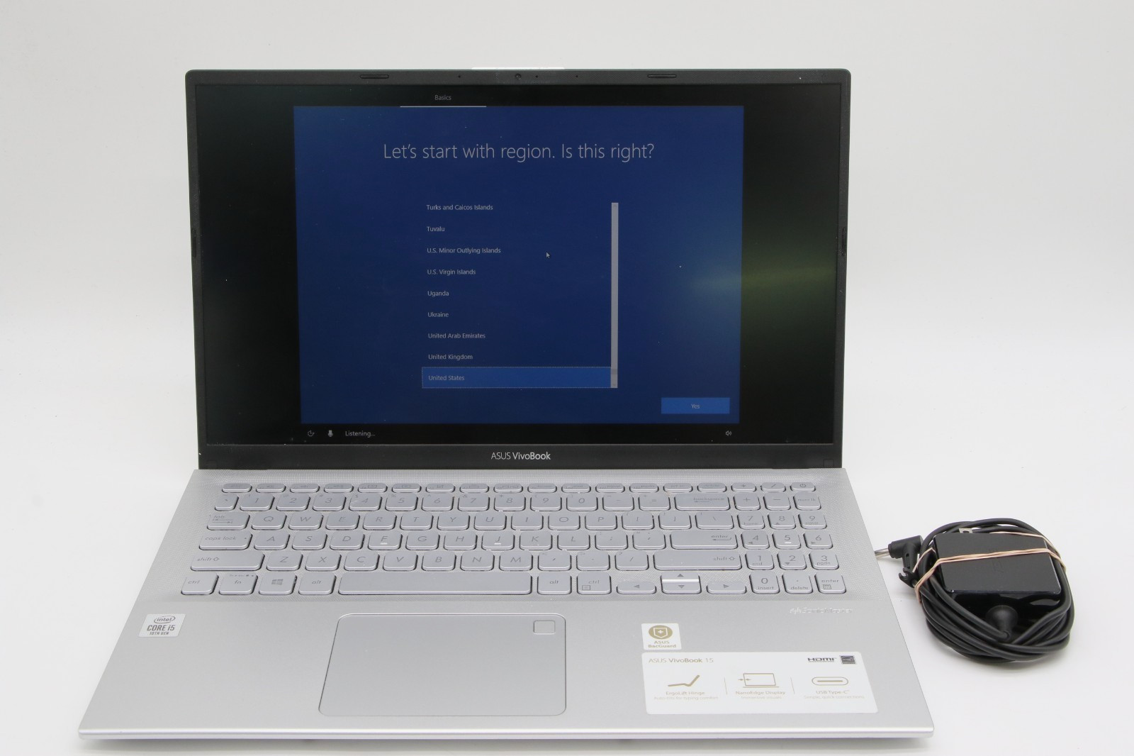 Asus Vivobook 15 F512J 15.6″ i5-1035G1 1.0GHz 12GB RAM 256GB SSD – Silver