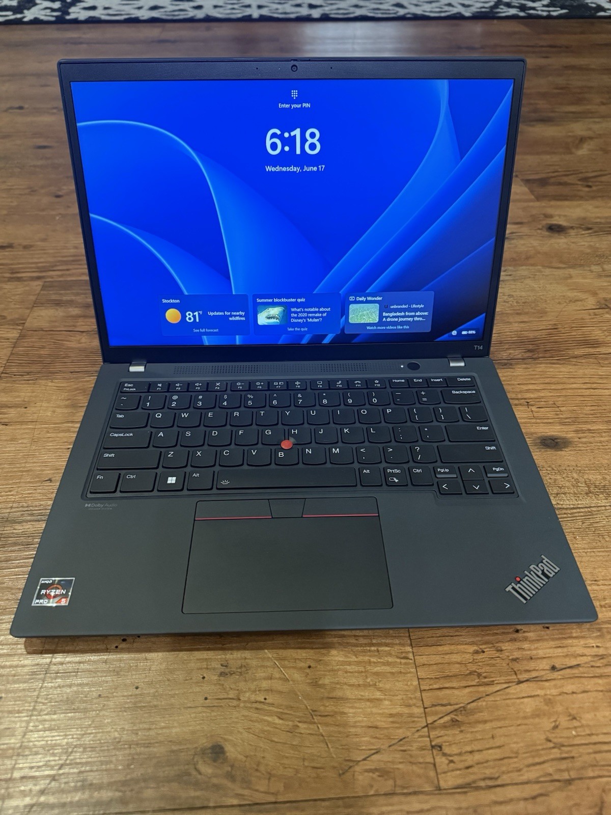 Lenovo ThinkPad T14 Gen 3 AMD Ryzen 5 Pro 6650U-16GB 1tb SSD Win11P Touch Screen