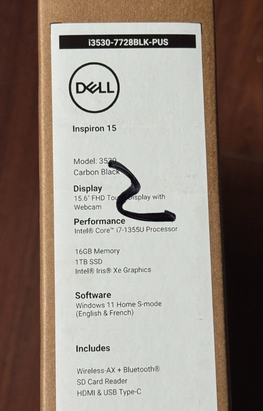 Dell Inspiron 15 3530 15.6″ FHD TOUCH Laptop Core i7-1355U 16GB RAM 1TB SSD Wty