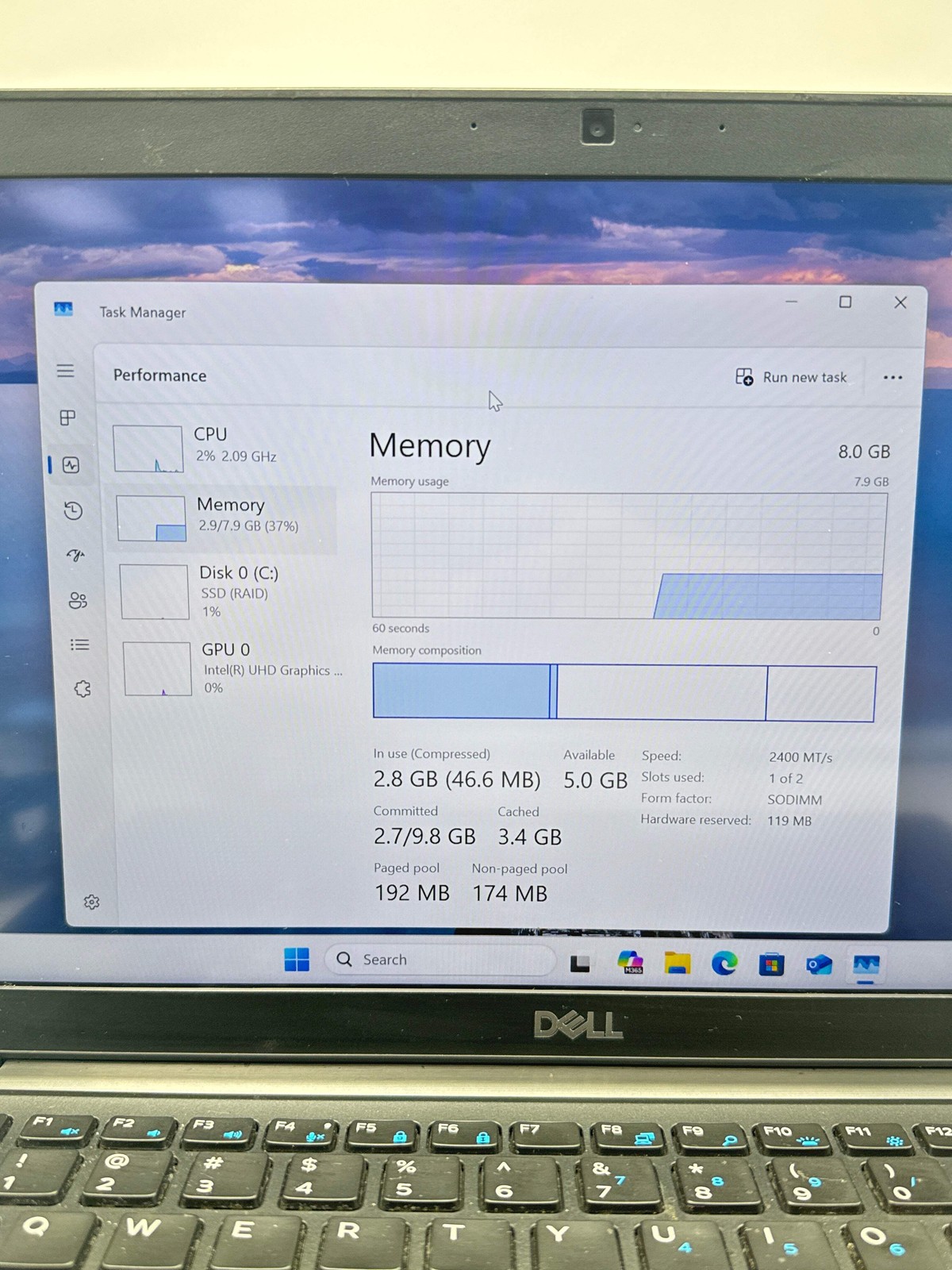 Dell Latitude 7490 14″ Core i5 8th Gen 8GB 256GB SSD Black For Parts