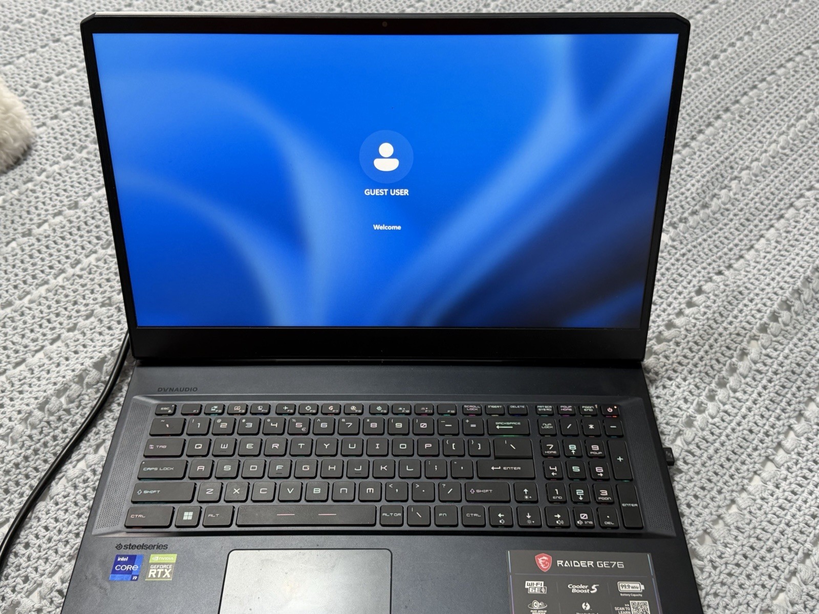 MSI Raider GE76 17″ i9-12900H 16GB RTX 3060