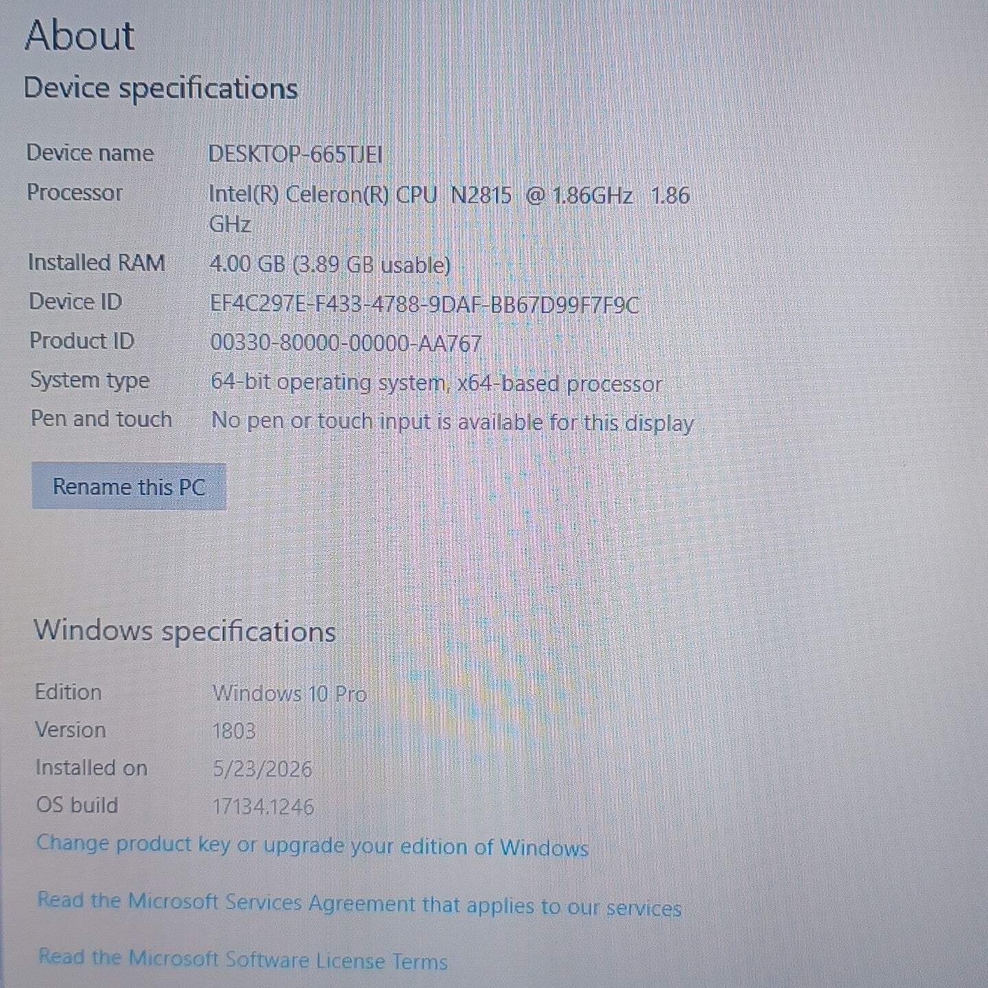 Asus SonicMaster X551MA 15.6″ Celeron N2815 1.86GHz 4GB RAM 500GB HDD