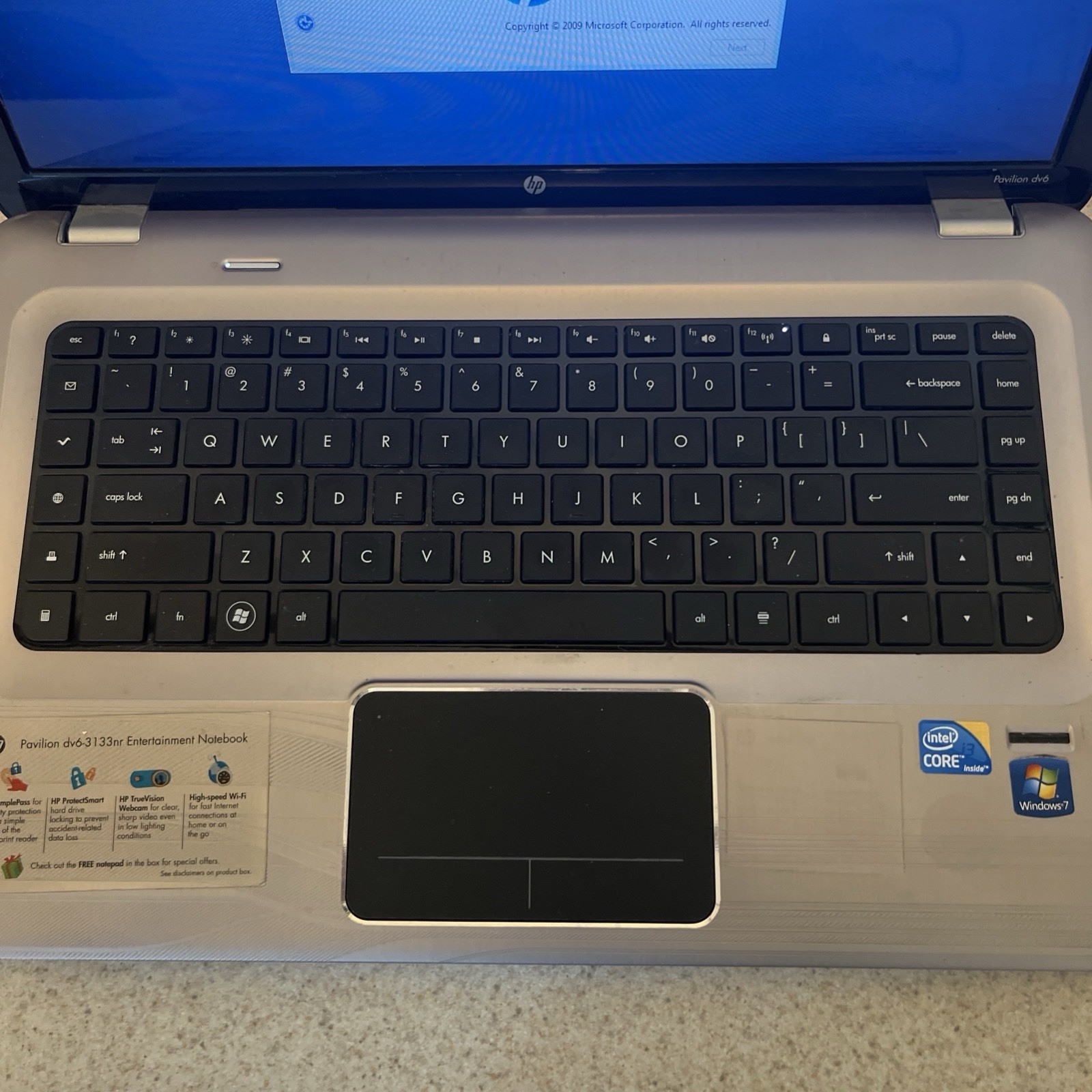 Hewlett-Packard (HP) Pavilion DV6 laptop