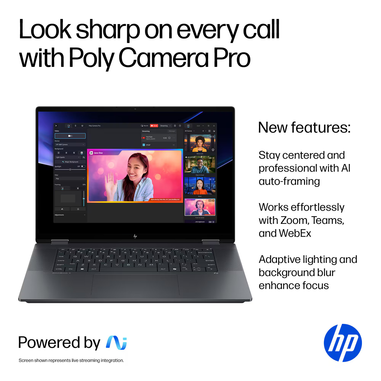 HP – OmniBook X Flip 2-in-1 – 16″ 2K Touch-Screen Laptop – Intel Core Ultra 7…
