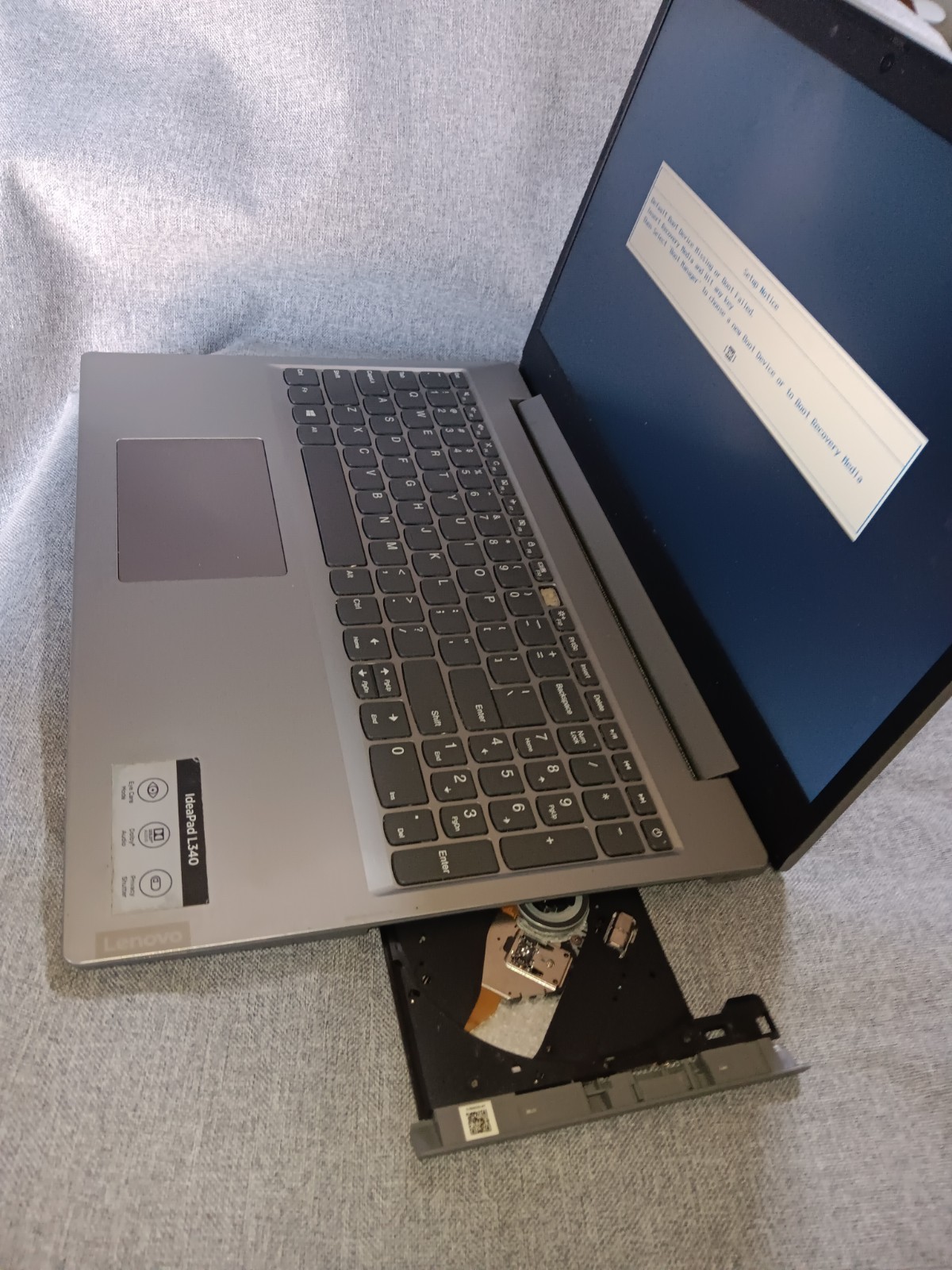 Lenovo Ideapad L340 Laptop Pentium 5405u 4gb Ram Boots Bios