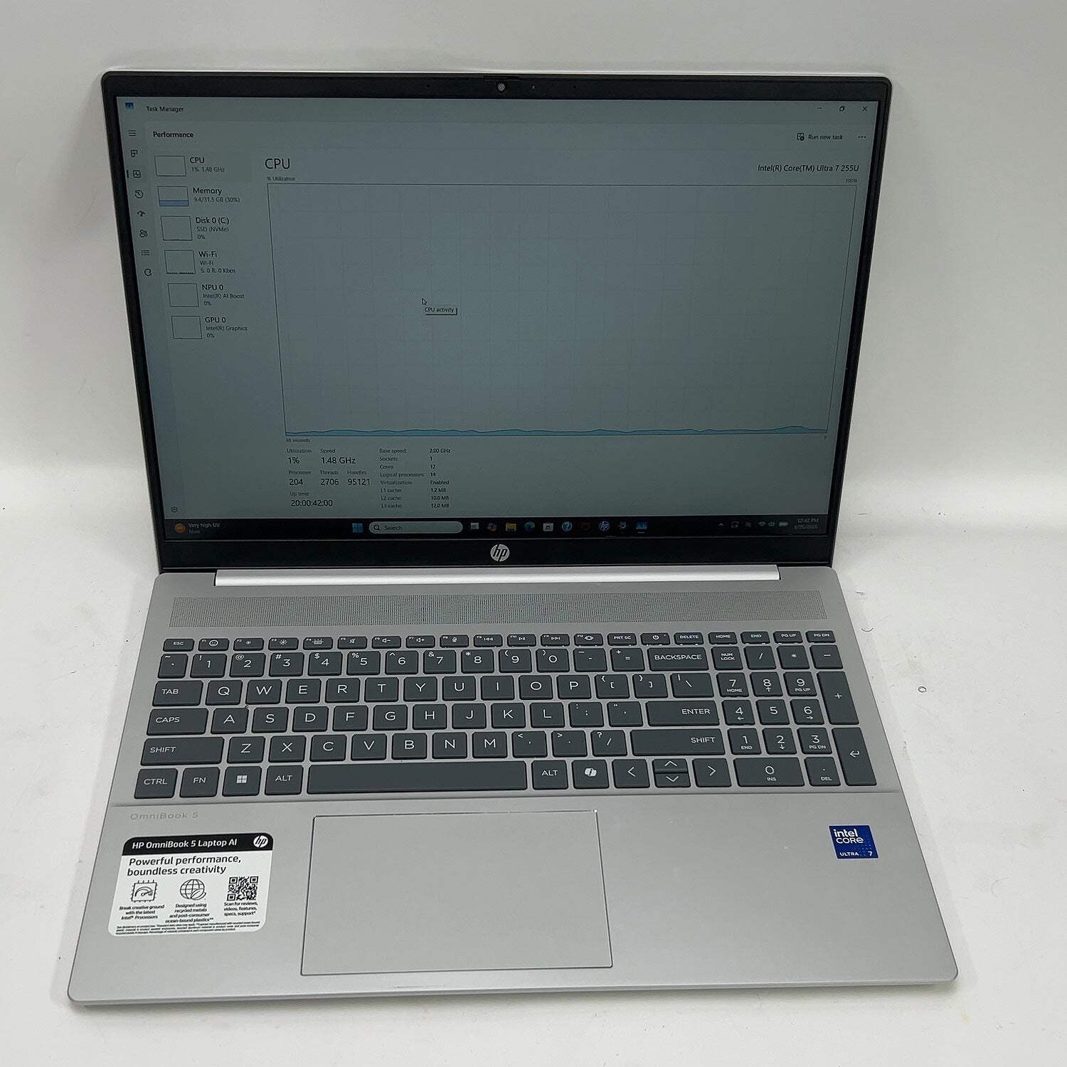 HP OmniBook 5 16-AF1173CL 16″ Core Ultra 7 255U 2.00 32GB RAM 1TB SSD