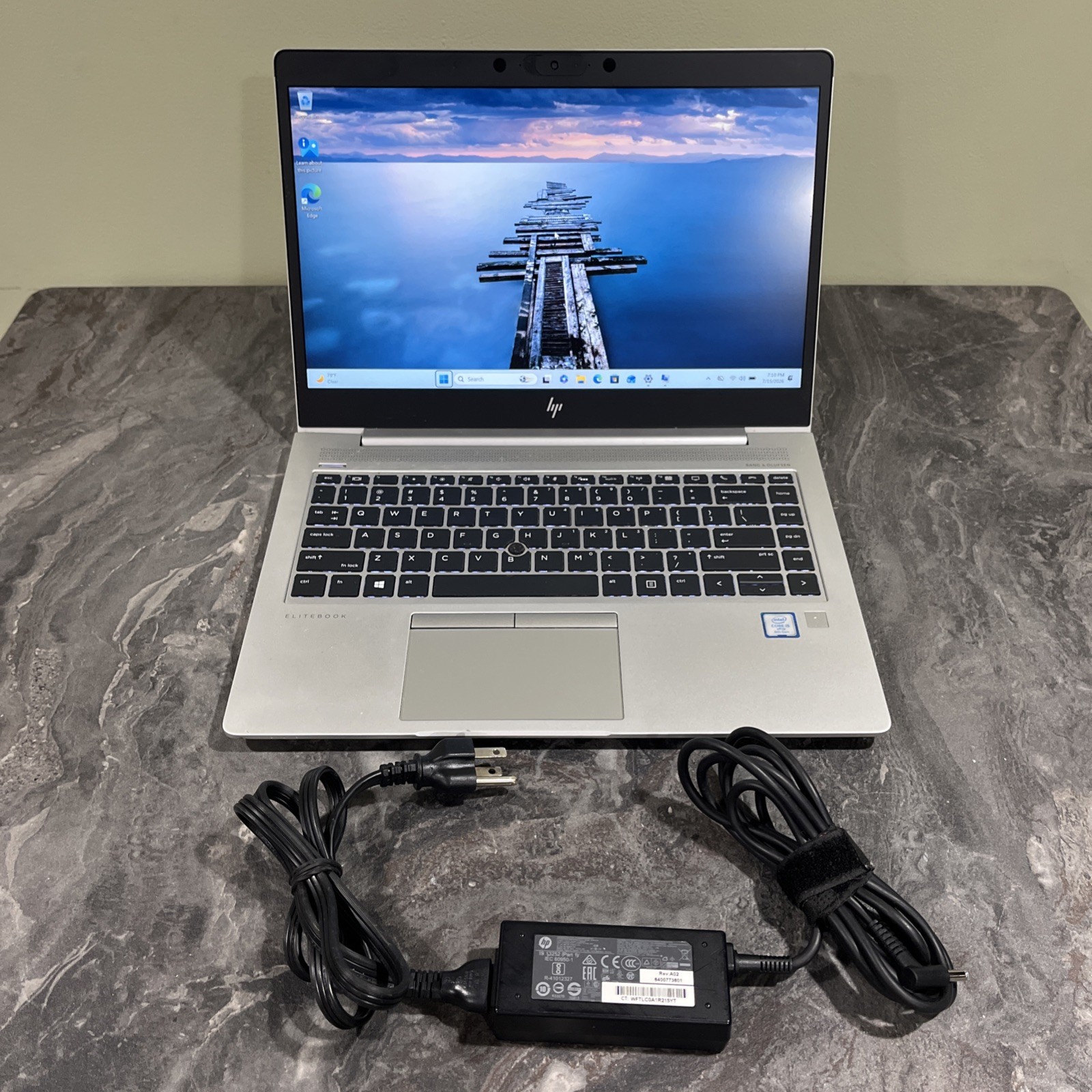 HP EliteBook 840 G6 14” Core i5-8365U 1.60GHz 8GB 256GB SSD Win 11 Pro Laptop