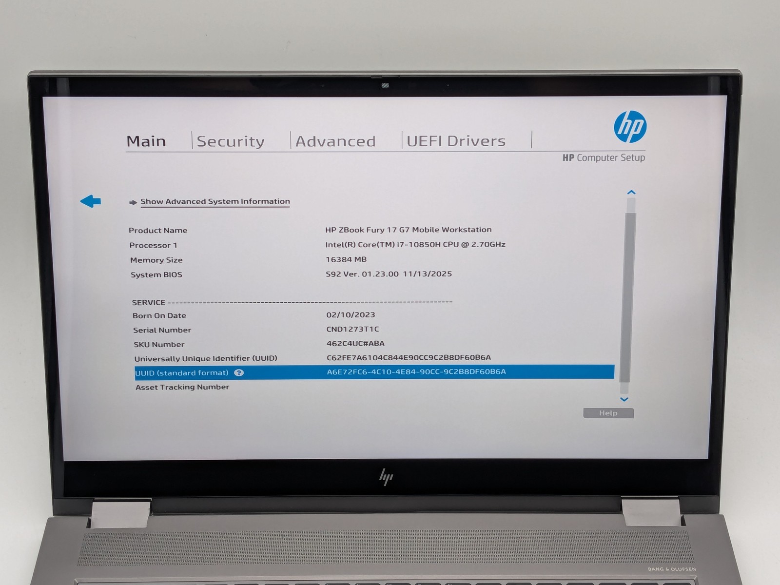 HP ZBook Fury 17″ G7 UHD 4K Touch I7-10850H 512GB 16GB W11P Backlit FP Reader