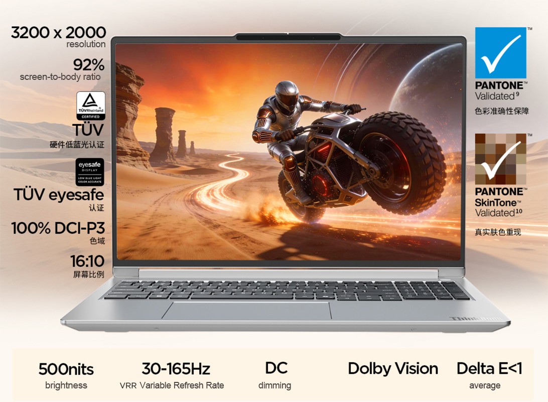 New Lenovo ThinkBook 16+ 2026 Laptop AMD Ryzen™7 16-inch 3.2K 165Hz LED Display