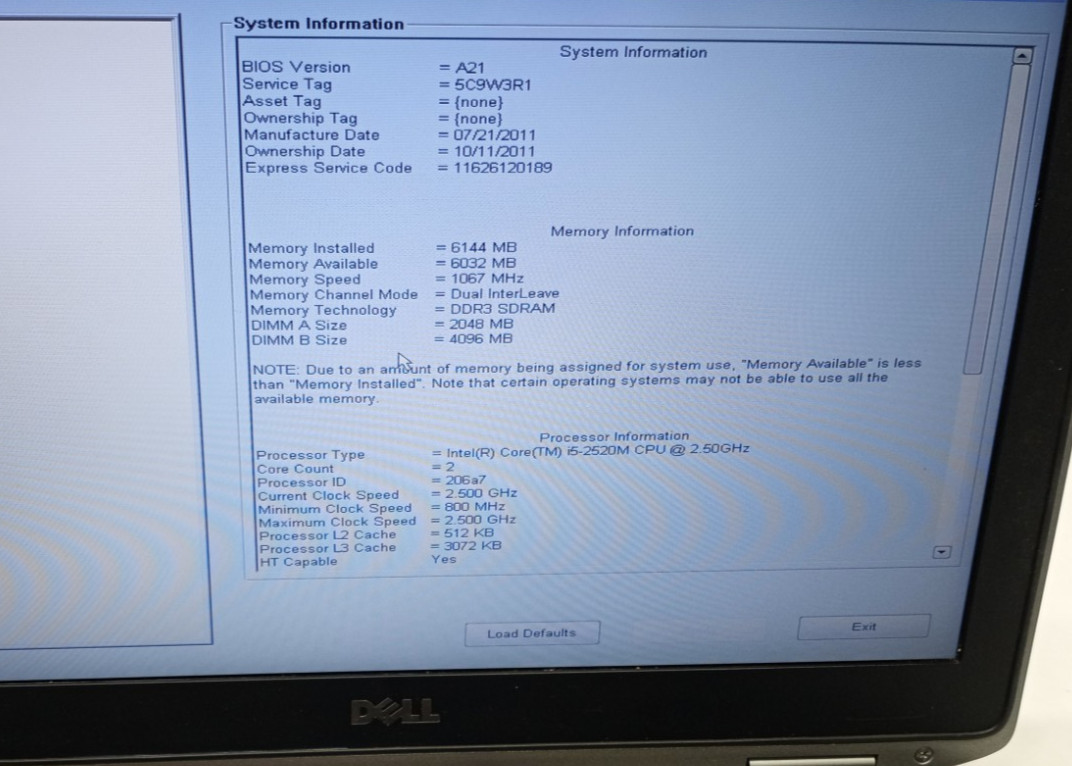 Lot of 2 Dell Latitude E6420 i3&i5-2nd Gens@2.50GHz 4GB RAM No HDD No OS MC598!
