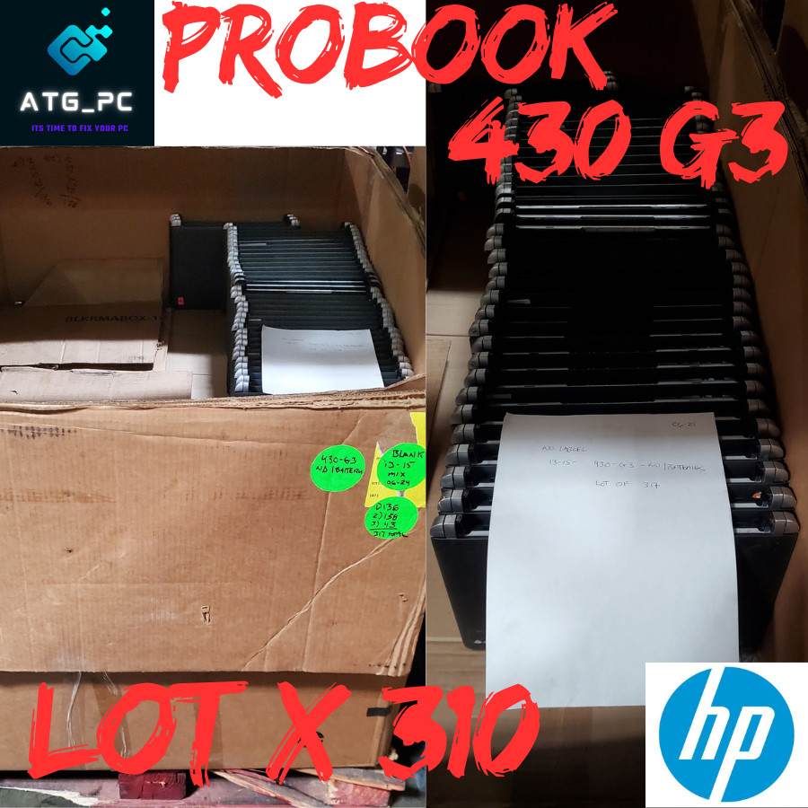 Lot x 310 HP Probook 430 G3 Laptop i3/i5 No SSD/HDD/BAT/BIOs Locked Untested