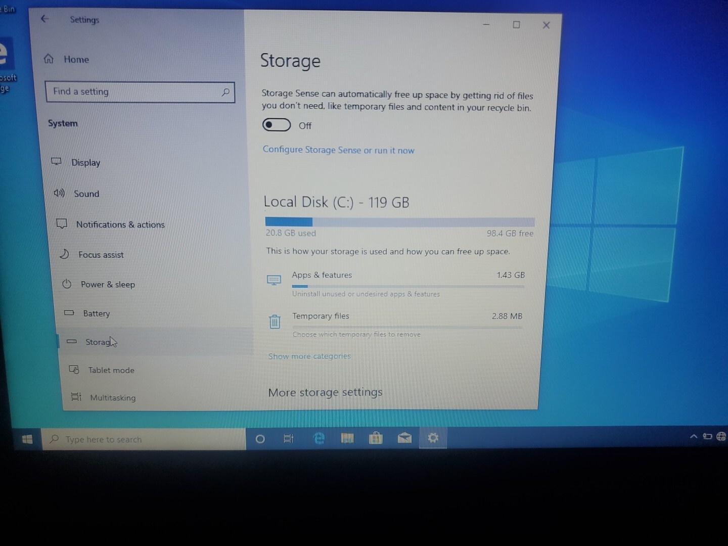 DELL LATITUDE 5491 Core I5-8300H 120GB SSD 8GB