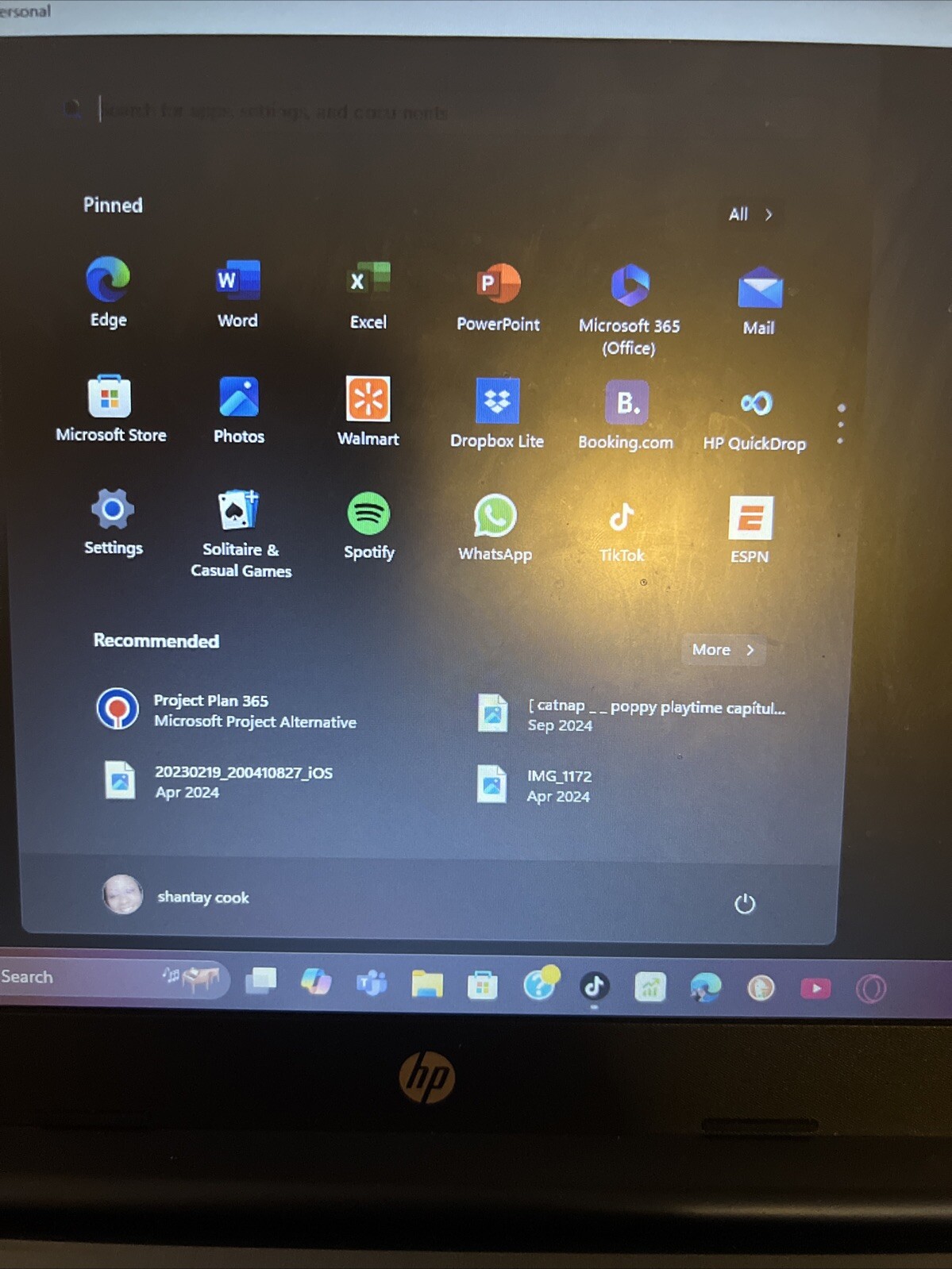 “TICTOC” Hp Labtop With Tictoc App. Barely Used