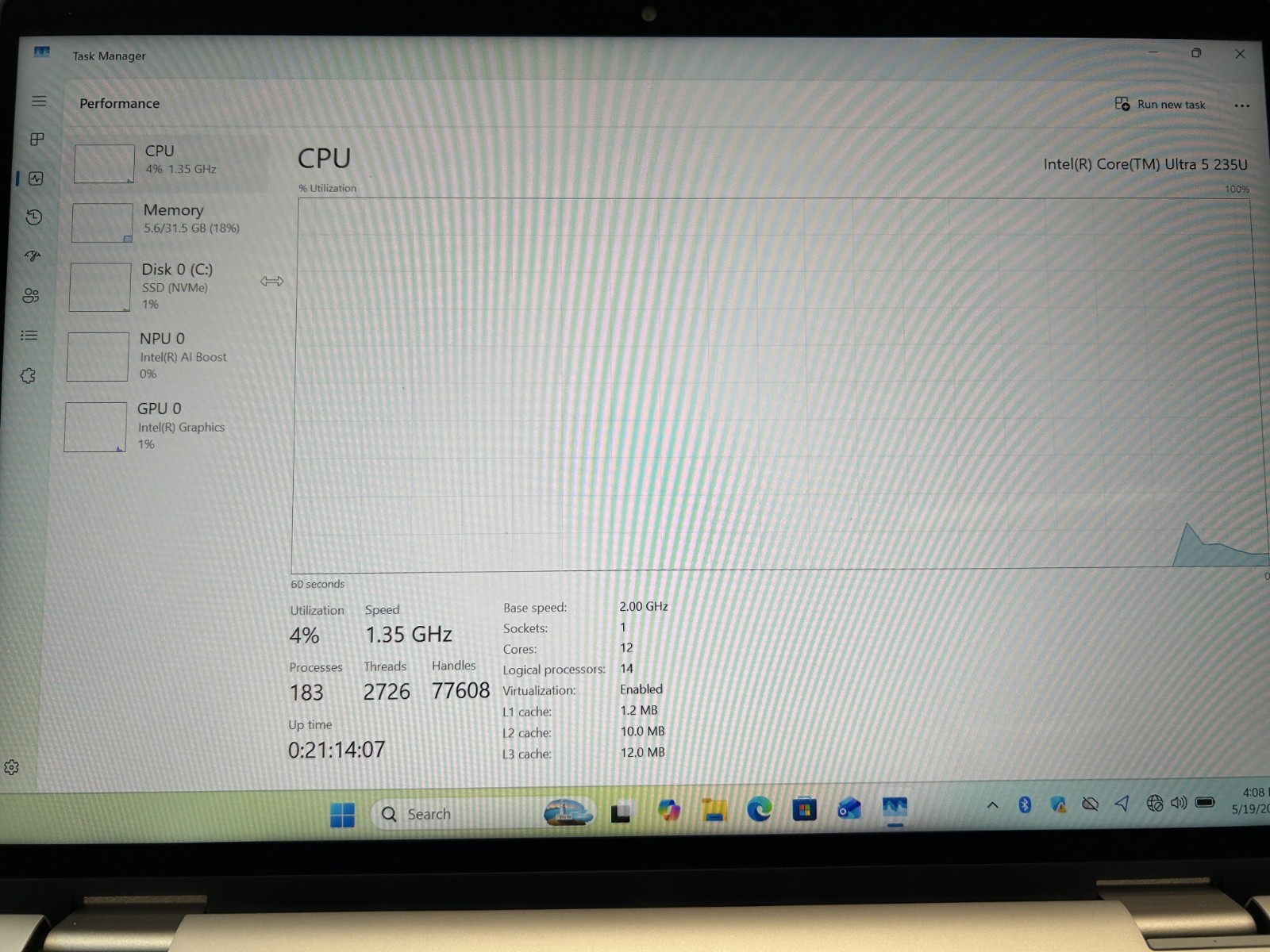 LAPTOP DELL Pro 14 Plus 2-in-1 PB14250 Touchscreen Ultra 5 235U 32GB RAM 512GB