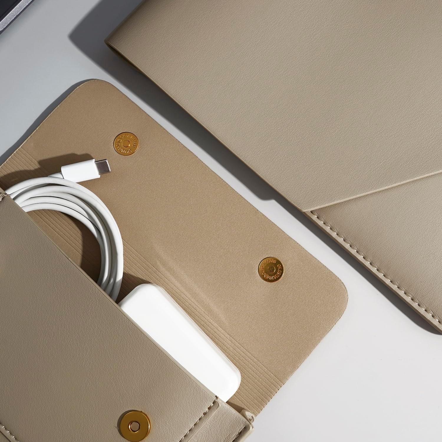PU Leather Laptop Sleeve 16 Inch for New MacBook Pro 16 A2991 A2780, MacBook Pro