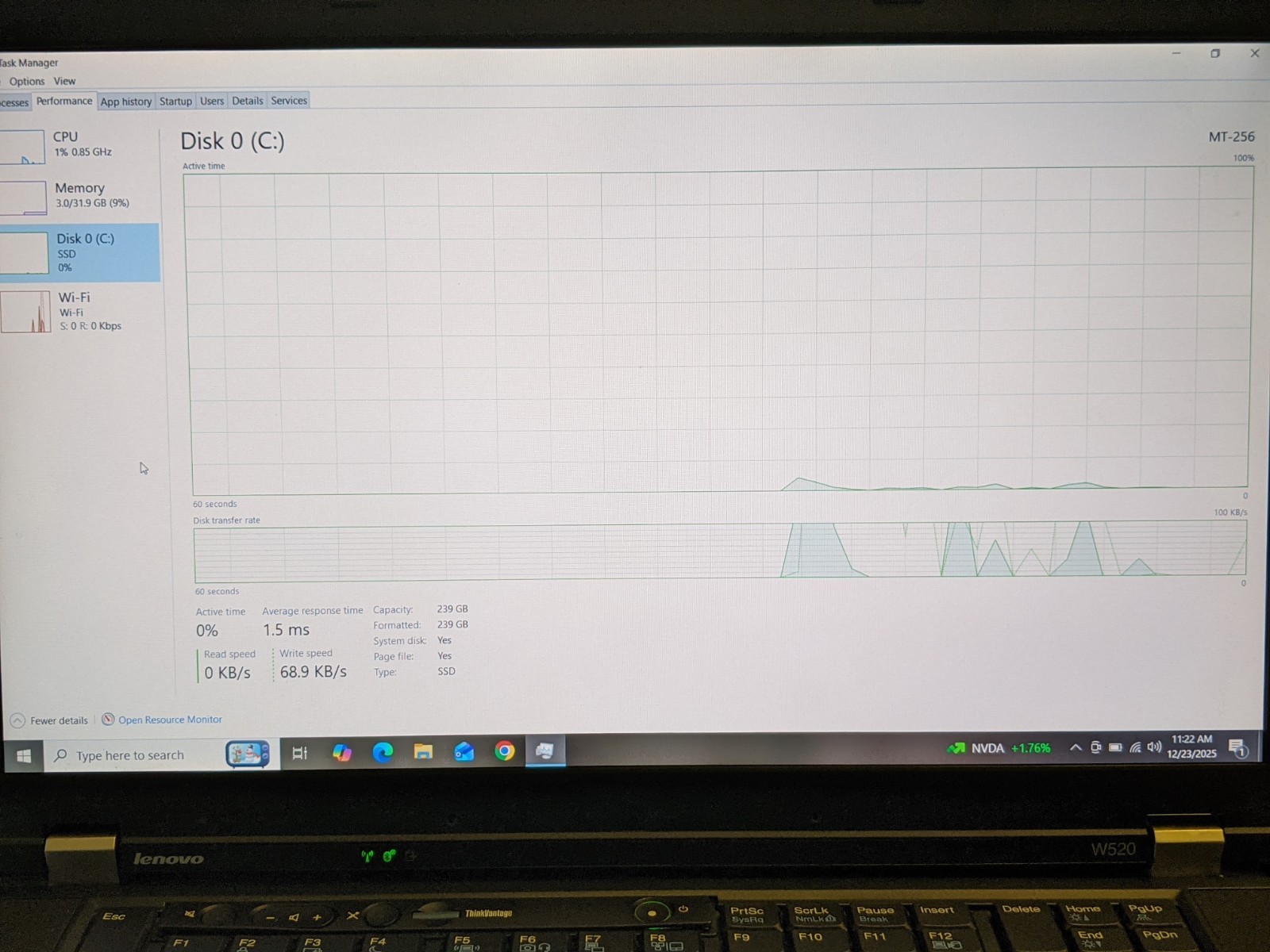 Lenovo ThinkPad W520 15.6 Laptop Intel i7-2760QM 32GB RAM 256GB mSATA SSD Win 10