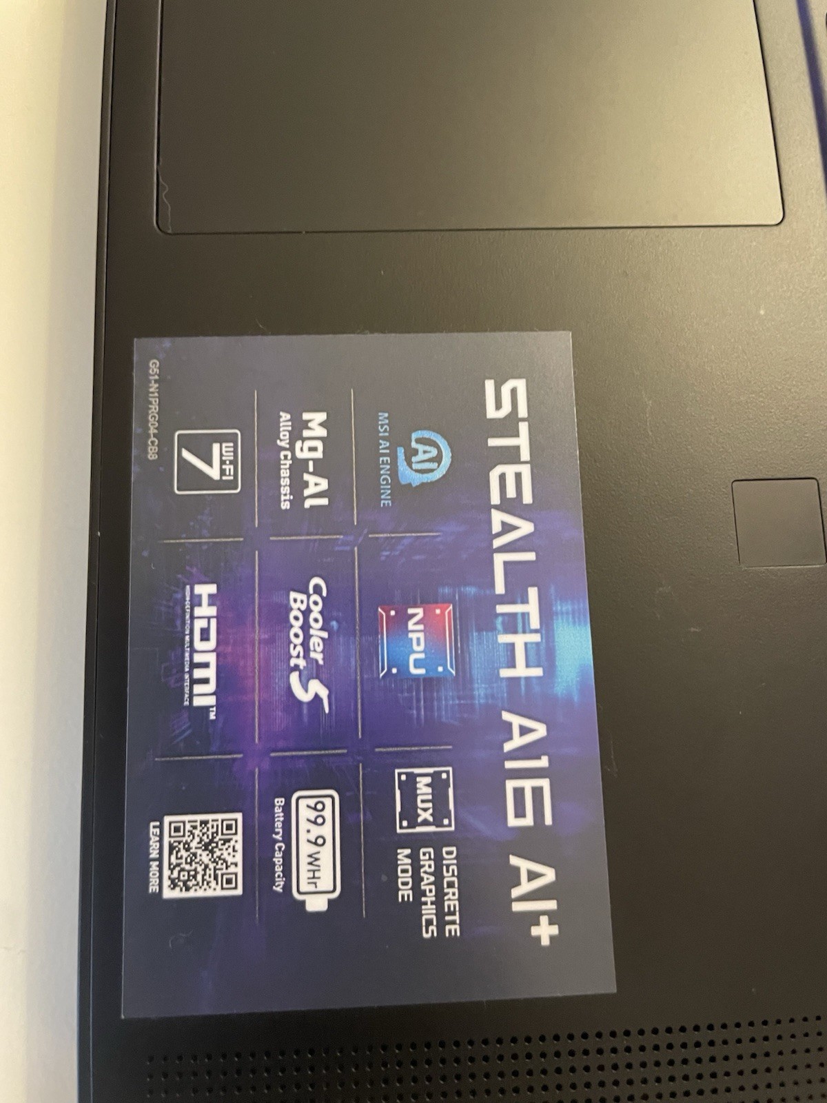 MSI Stealth A16 AI+ 16″ (AMD Ryzen AI 9 365 32GB RAM 1TB RTX 4070) Gaming Laptop